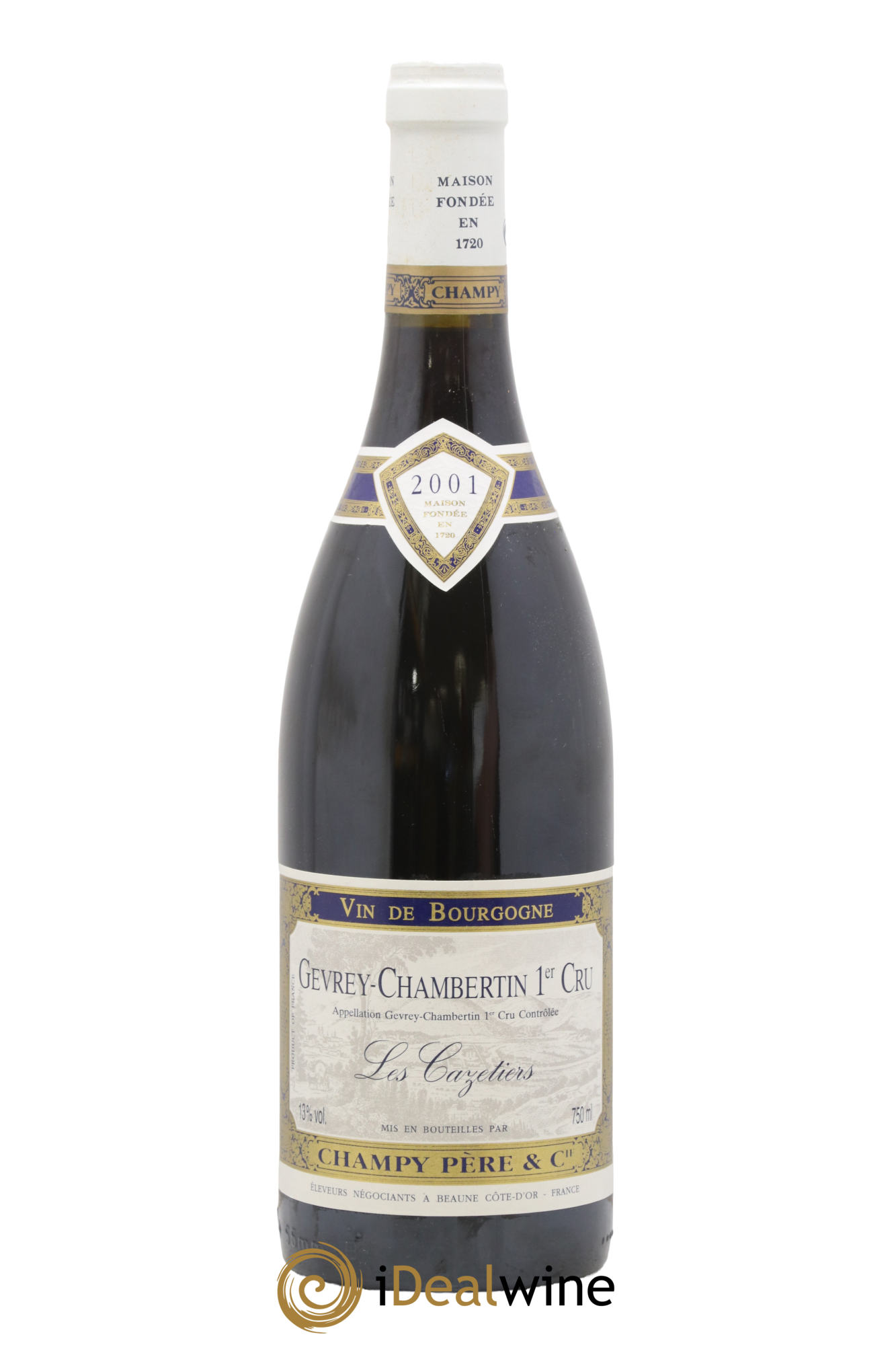 Gevrey-Chambertin 1er Cru Les Cazetiers Champy Père Et Fils 2001 - Lot de 1 bouteille - 0