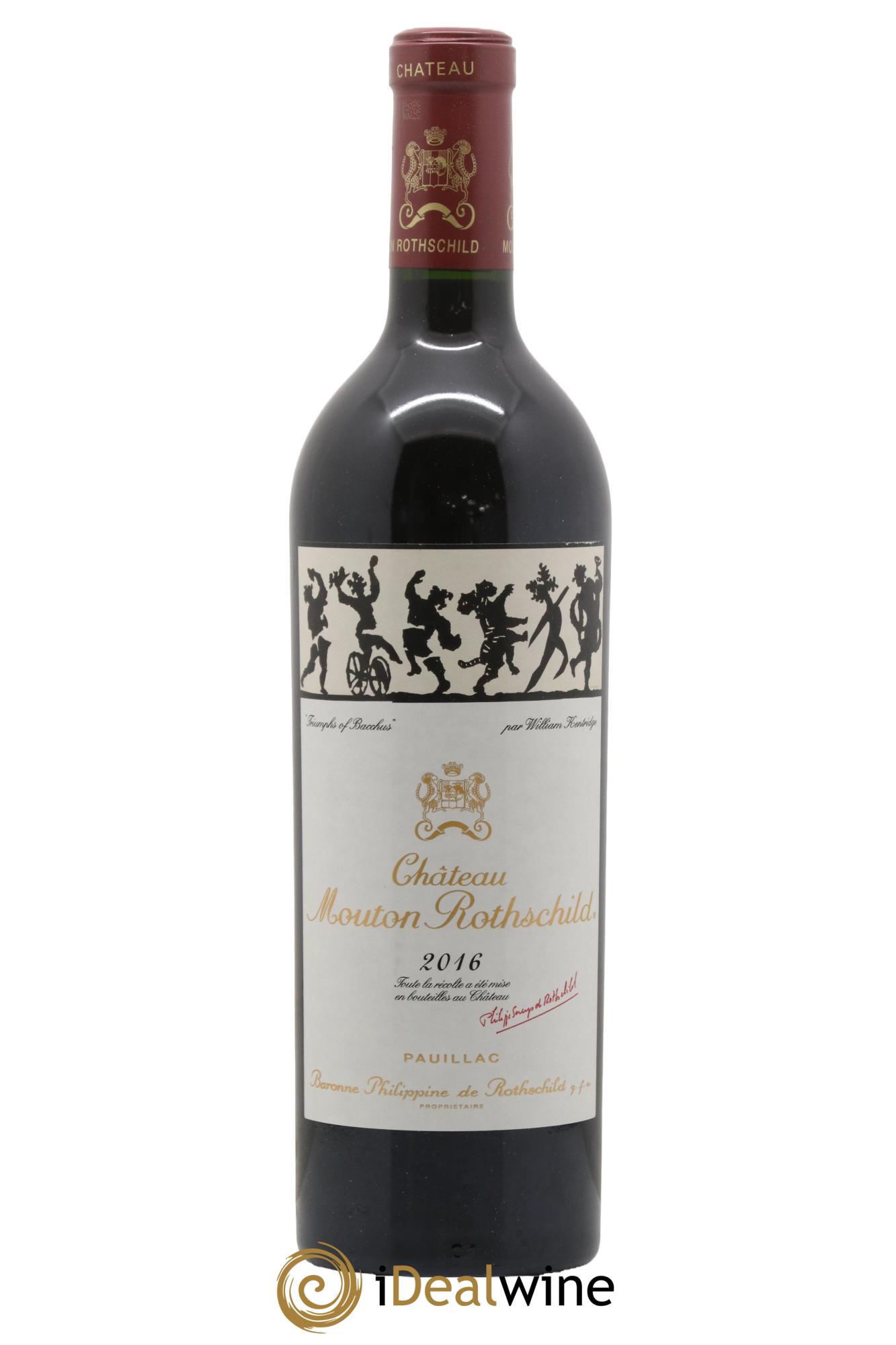 Château Mouton Rothschild 1er Grand Cru Classé 2016 - Posten von 1 Flasche - 0