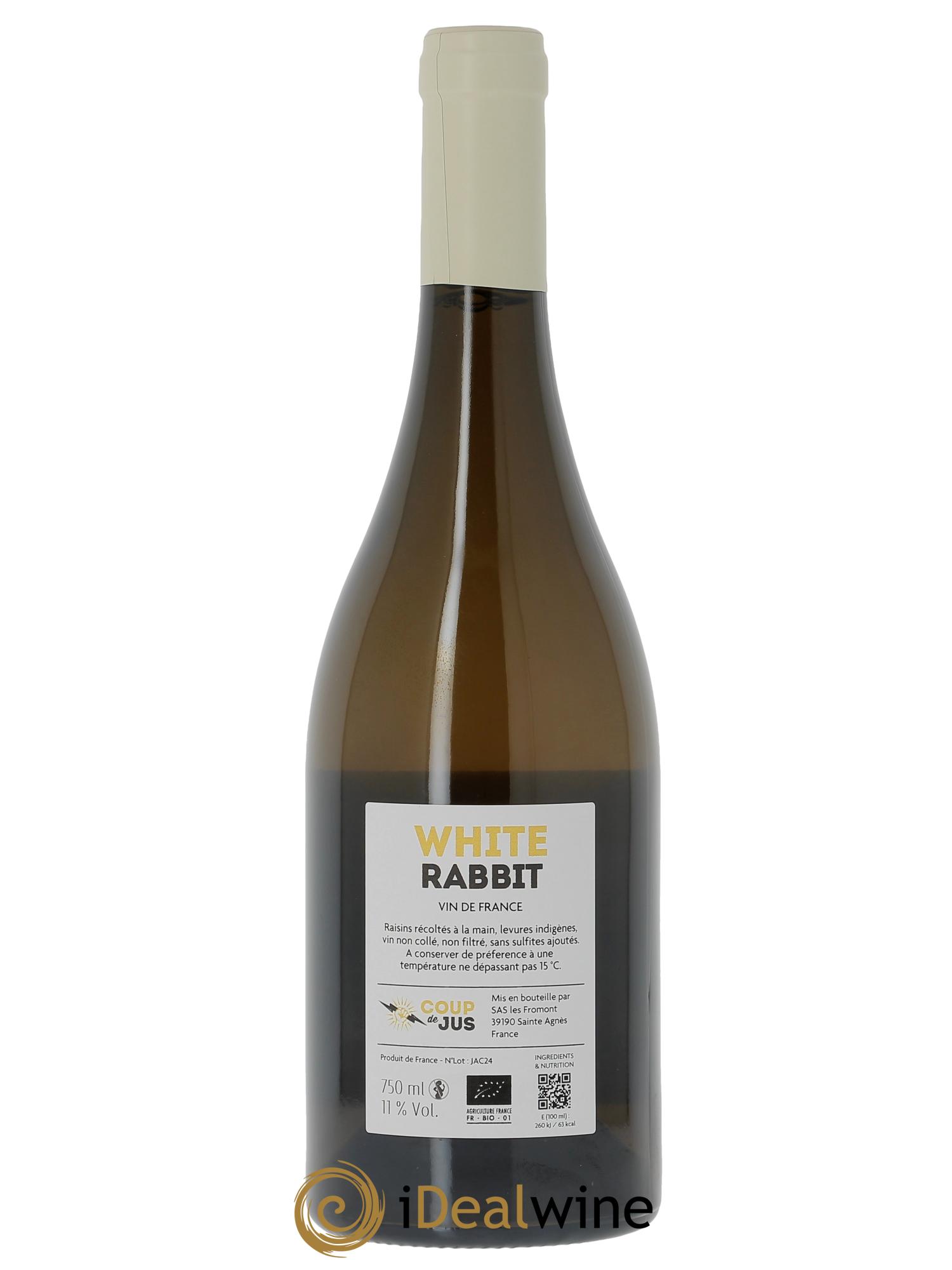 Vin de France Coup de jus Jacquère White Rabbit Marnes Blanches (Domaine des) 2024 - Lot of 1 bottle - 3