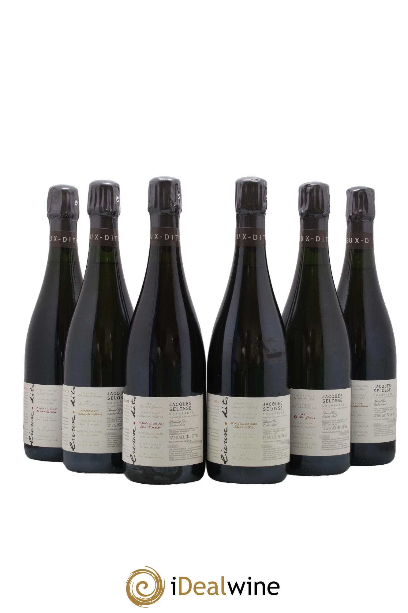 Caisse Collection Lieux-dits Jacques Selosse - Lot of 6 bottles - 0