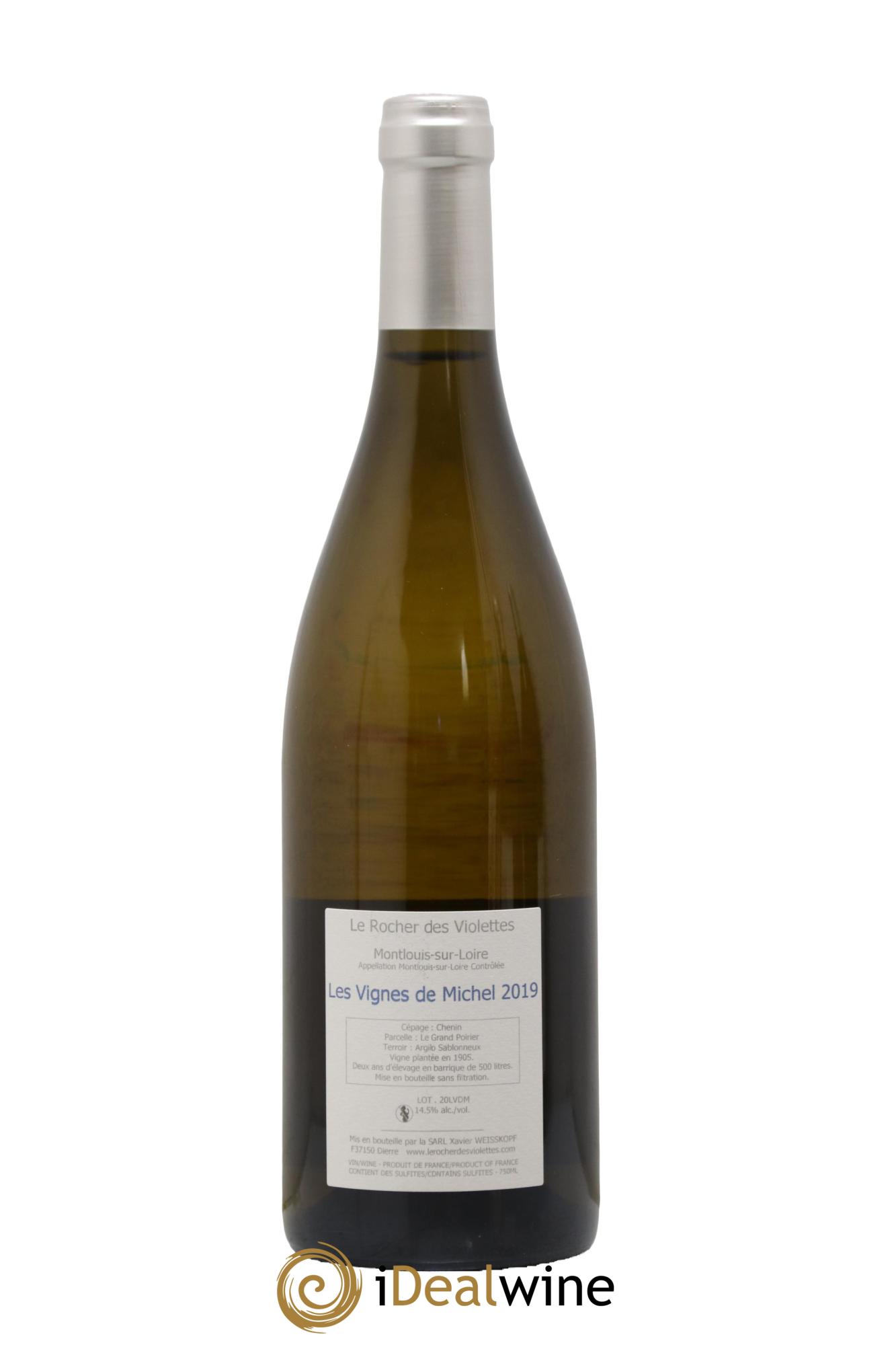 Montlouis-sur-Loire Les Vignes de Michel Le Rocher des Violettes  2019 - Lotto di 1 bottiglia - 1