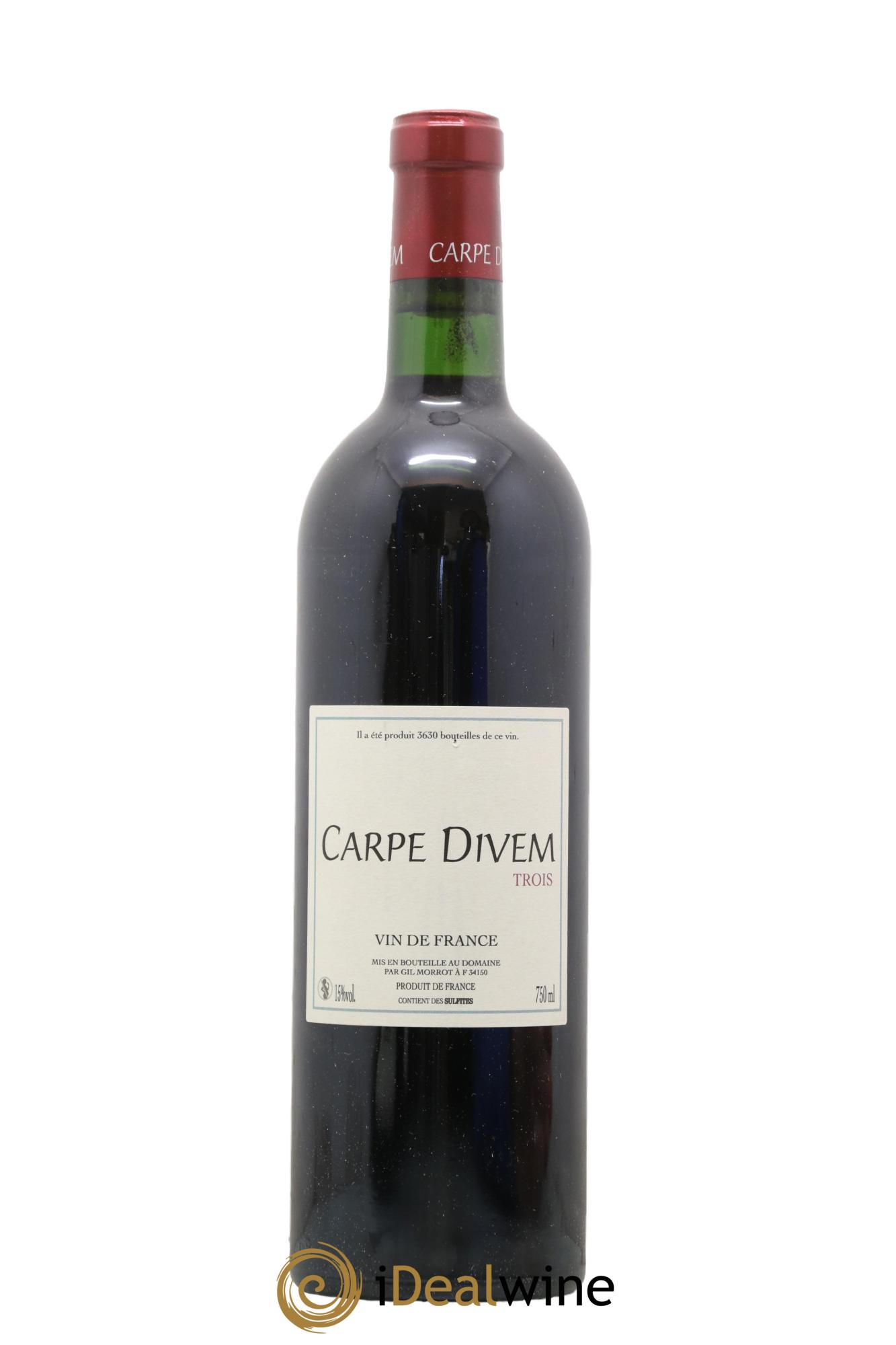Vin de France Carpe Divem Trois Gil Morrot - Lot de 1 bouteille - 0