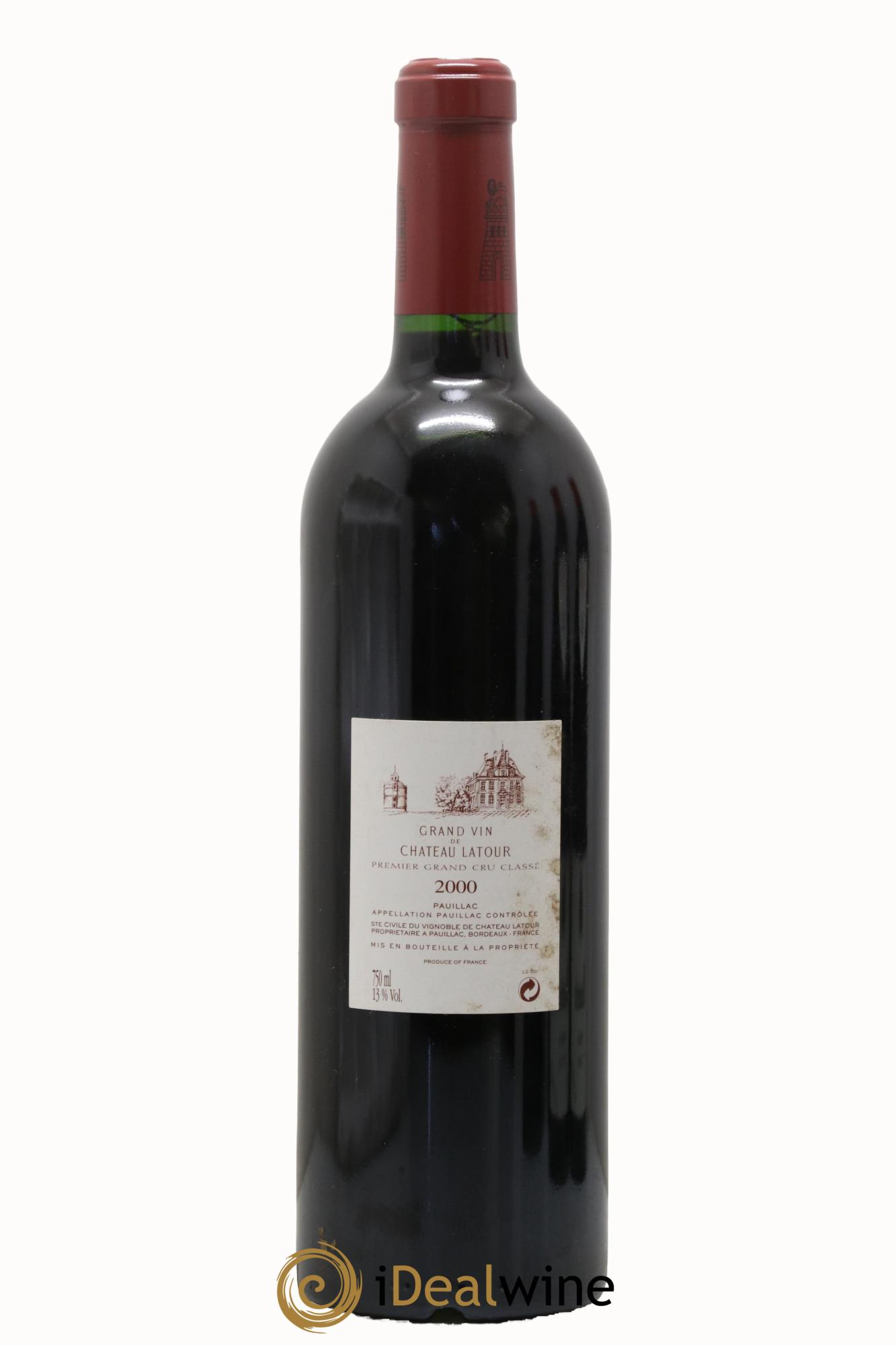 Château Latour 1er Grand Cru Classé 2000 - Lotto di 1 bottiglia - 1