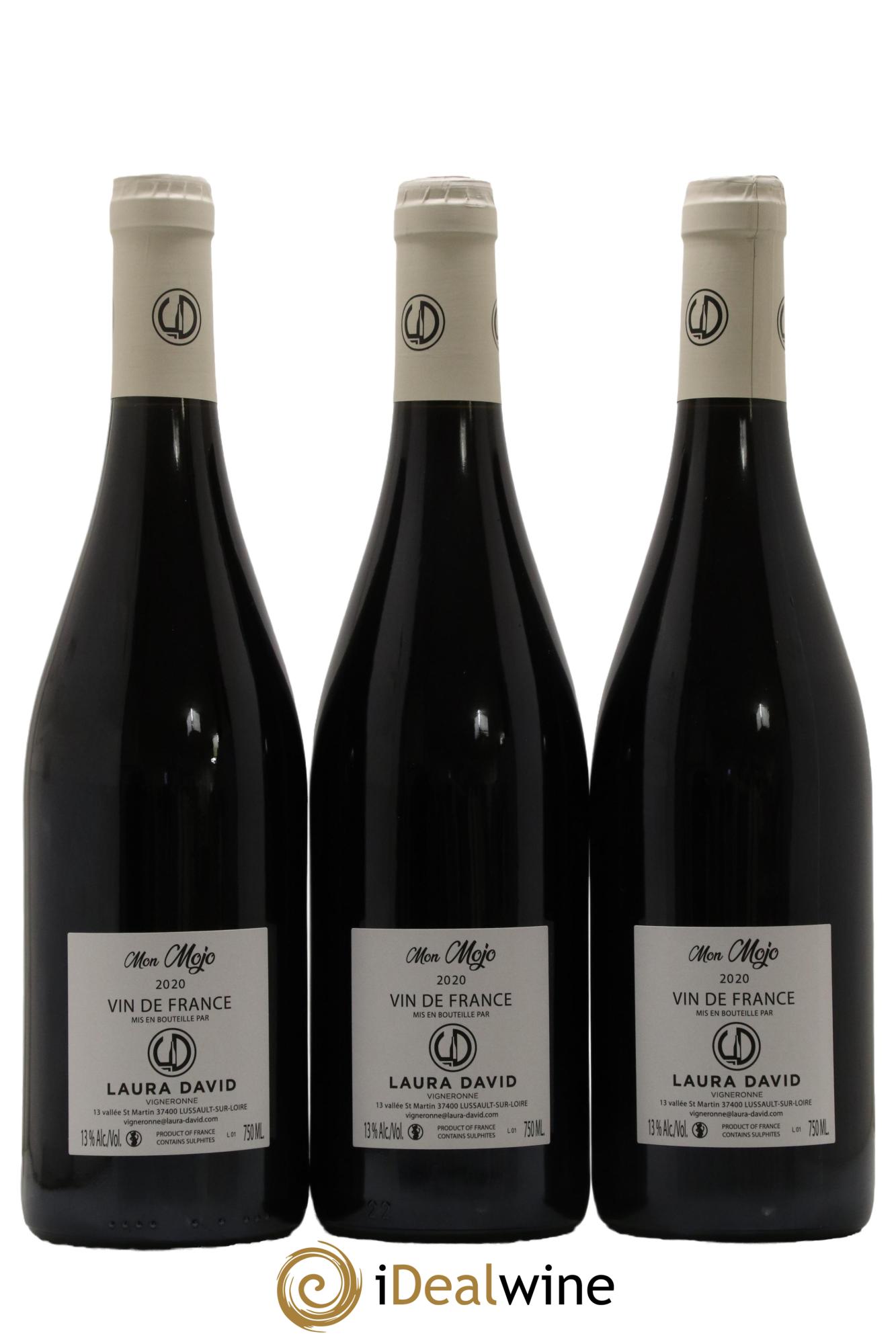 Vin de France Mon Mojo Laura David 2020 - Lot de 3 bouteilles - 1