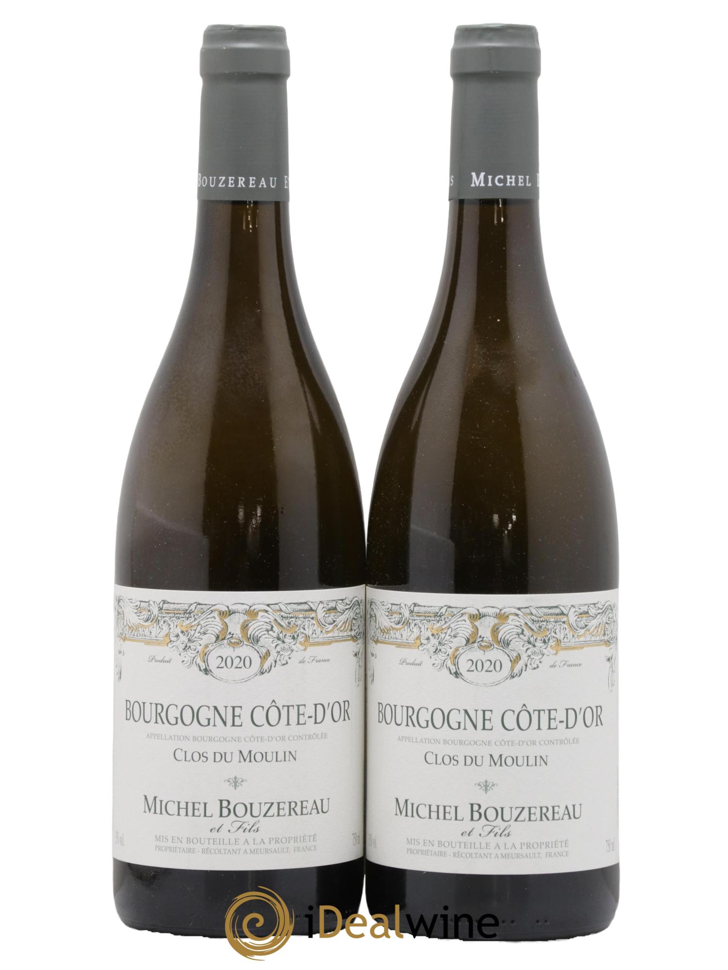 Bourgogne Côte-d'Or Clos du Moulin Michel Bouzereau et Fils (Domaine) 2020 - Lot de 2 bouteilles - 0