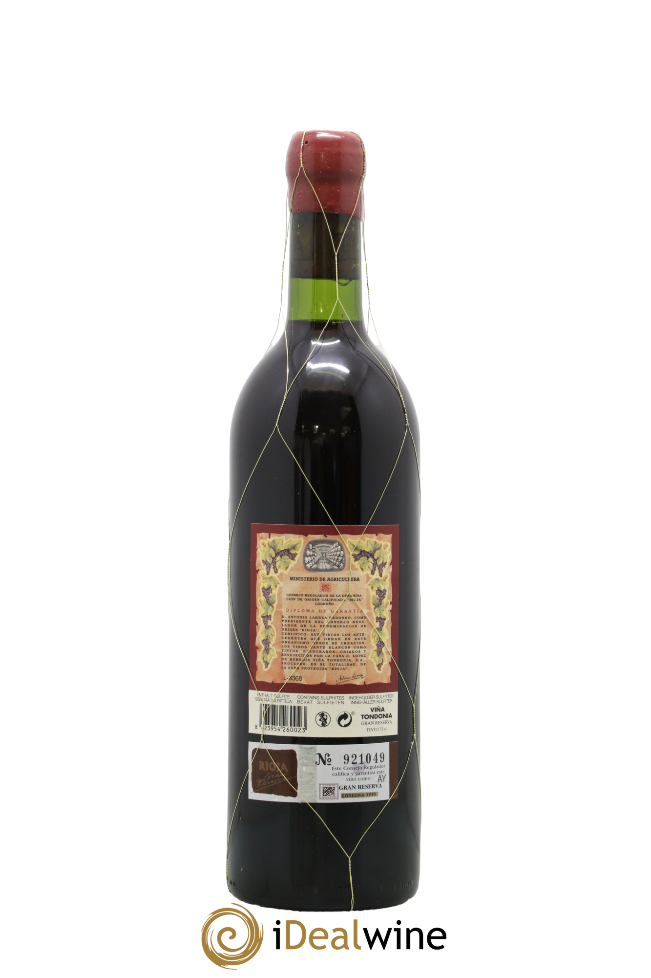 Rioja Gran Reserva Vina Tondonia R. Lopez de Heredia 1995 - Lotto di 1 bottiglia - 1