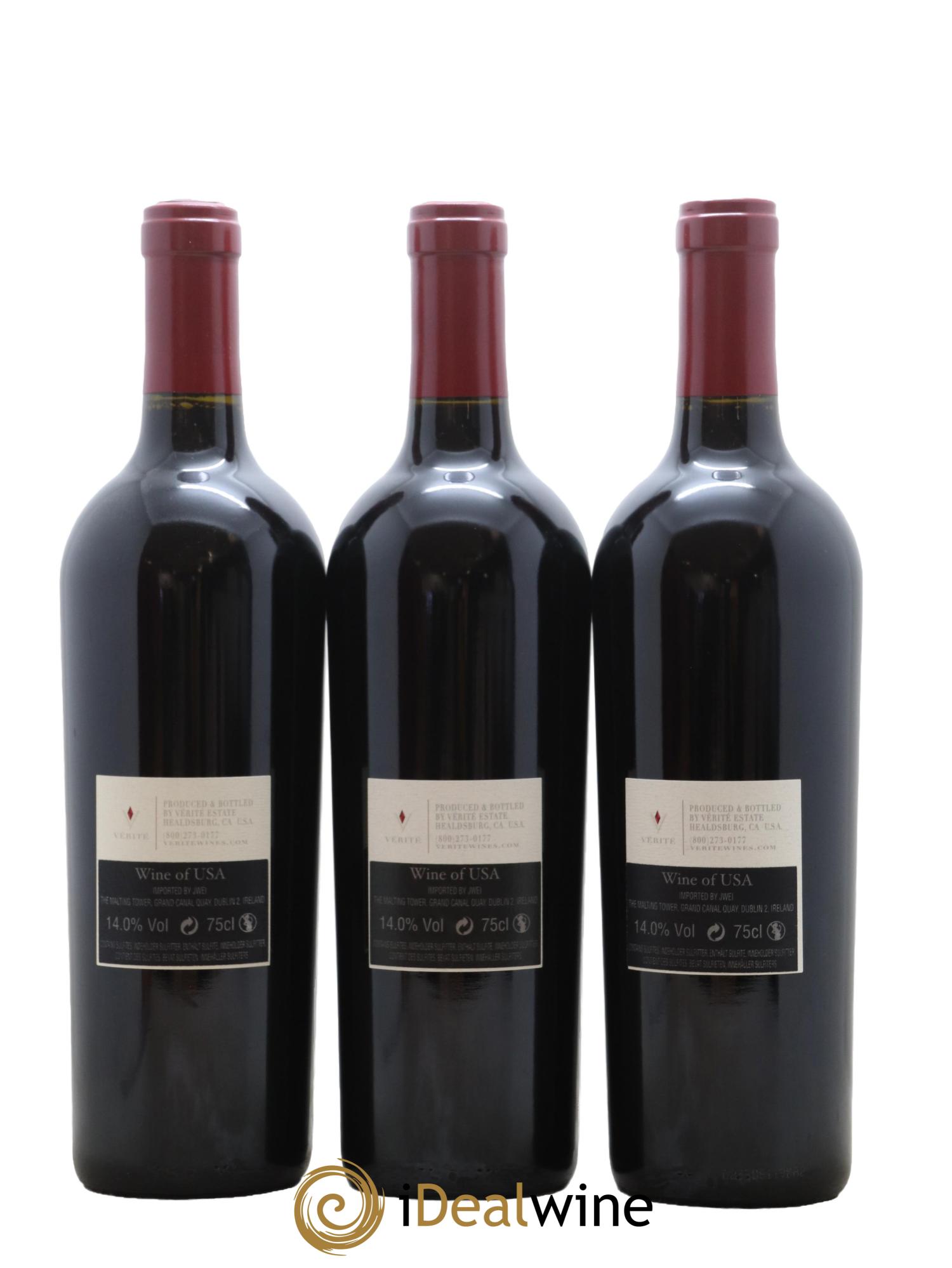 Sonoma Vérité Winery La Joie voir avec ludo pour creation idvin coffret 2016 - Lot de 3 bouteilles - 1
