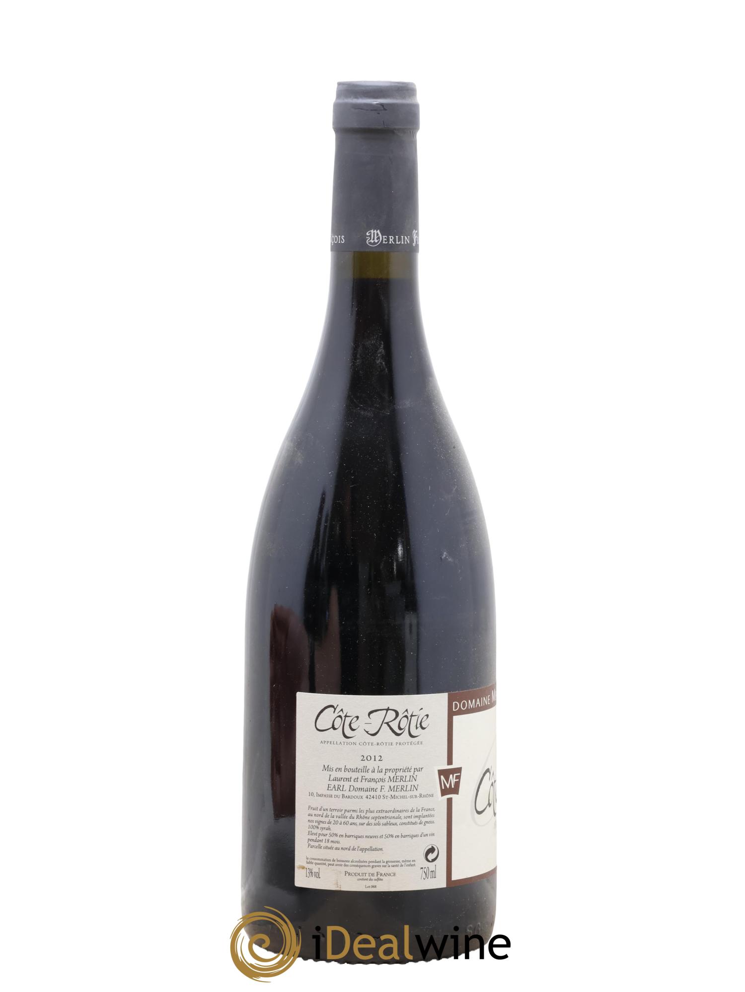 Côte-Rôtie Domaine Merlin François 2012 - Lot de 1 bouteille - 1