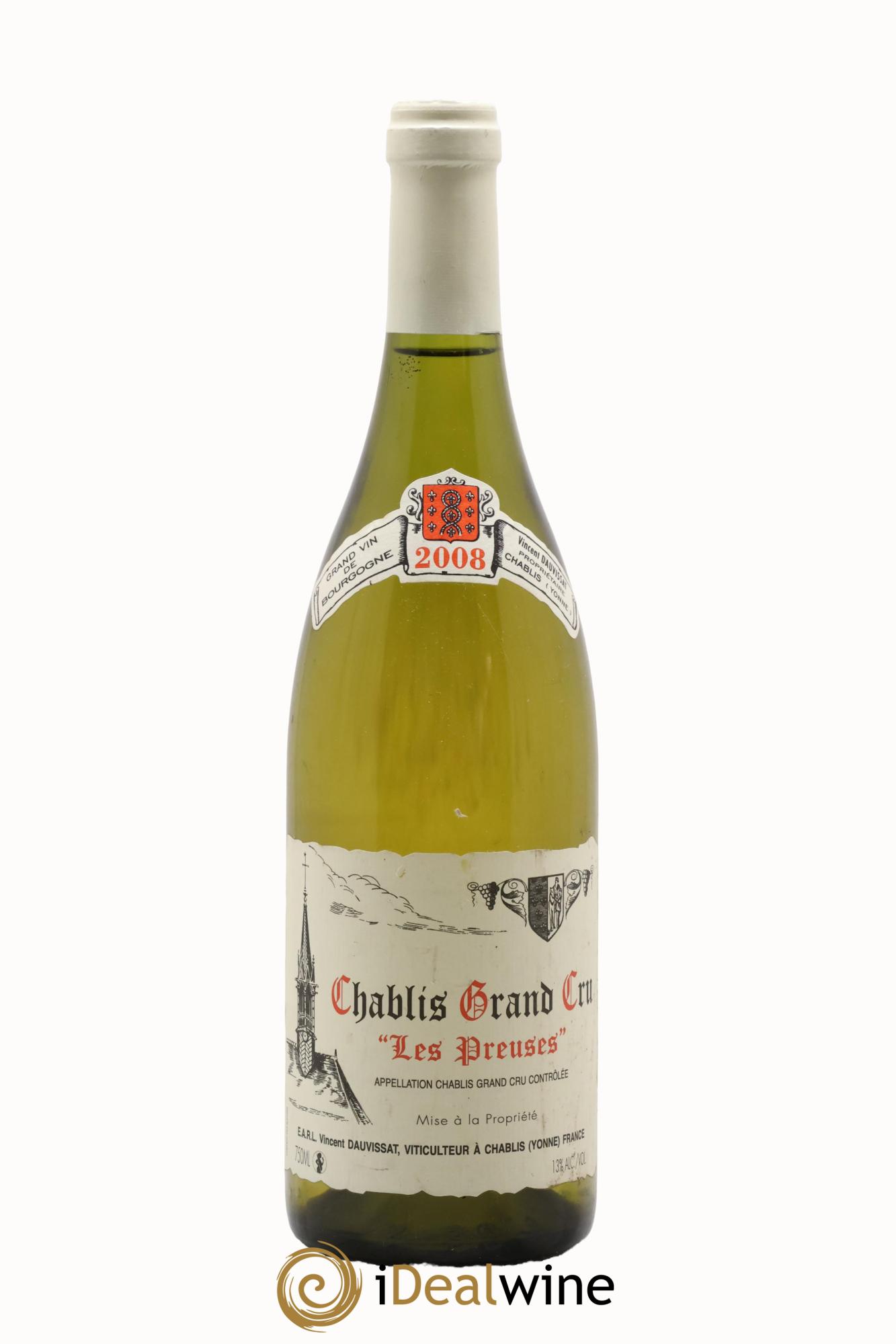 Chablis Grand Cru Les Preuses Vincent Dauvissat (Domaine) 2008 - Posten von 1 Flasche - 0