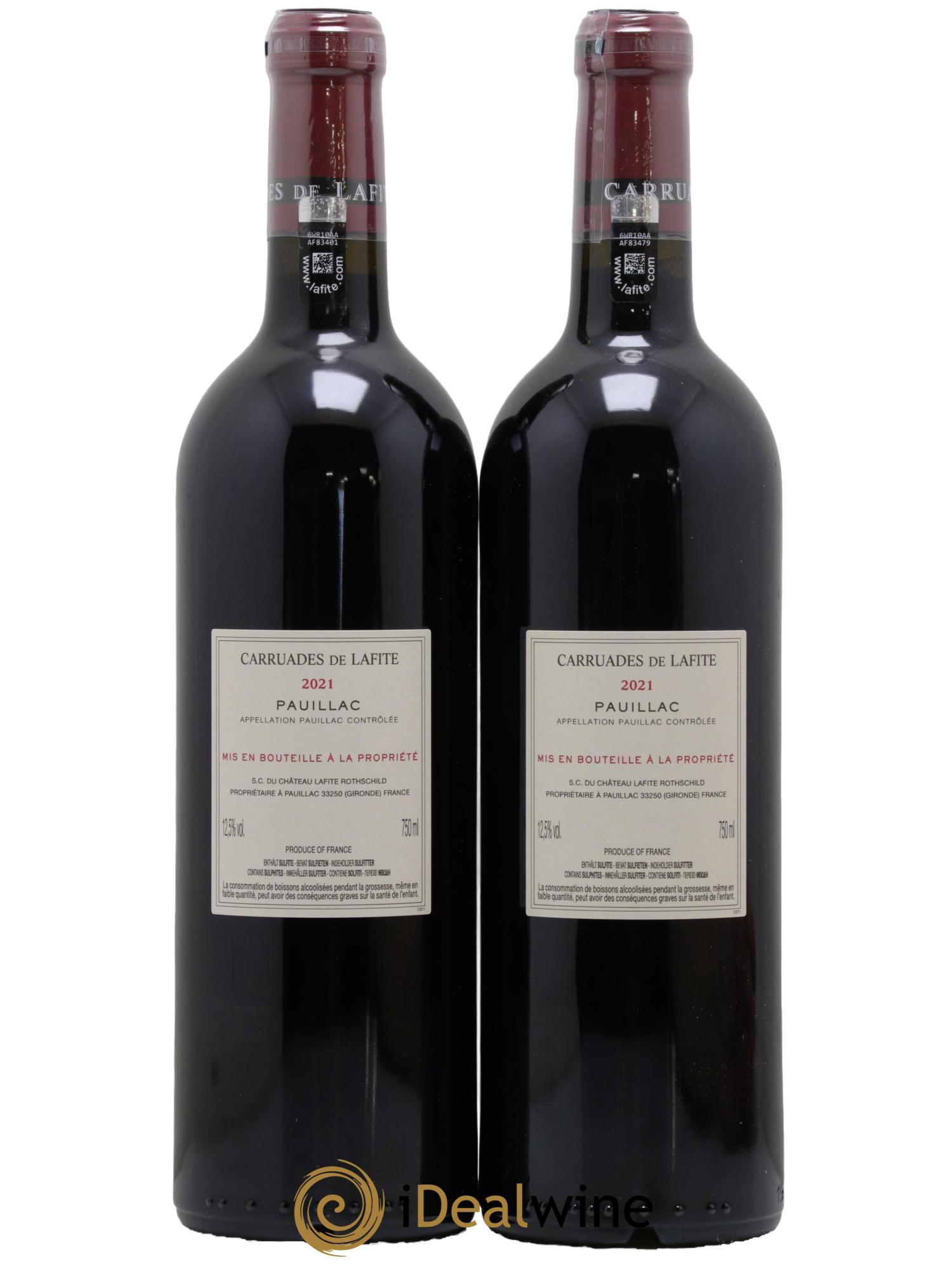 Carruades de Lafite Rothschild Second Vin  2021 - Lotto di 2 bottiglie - 1