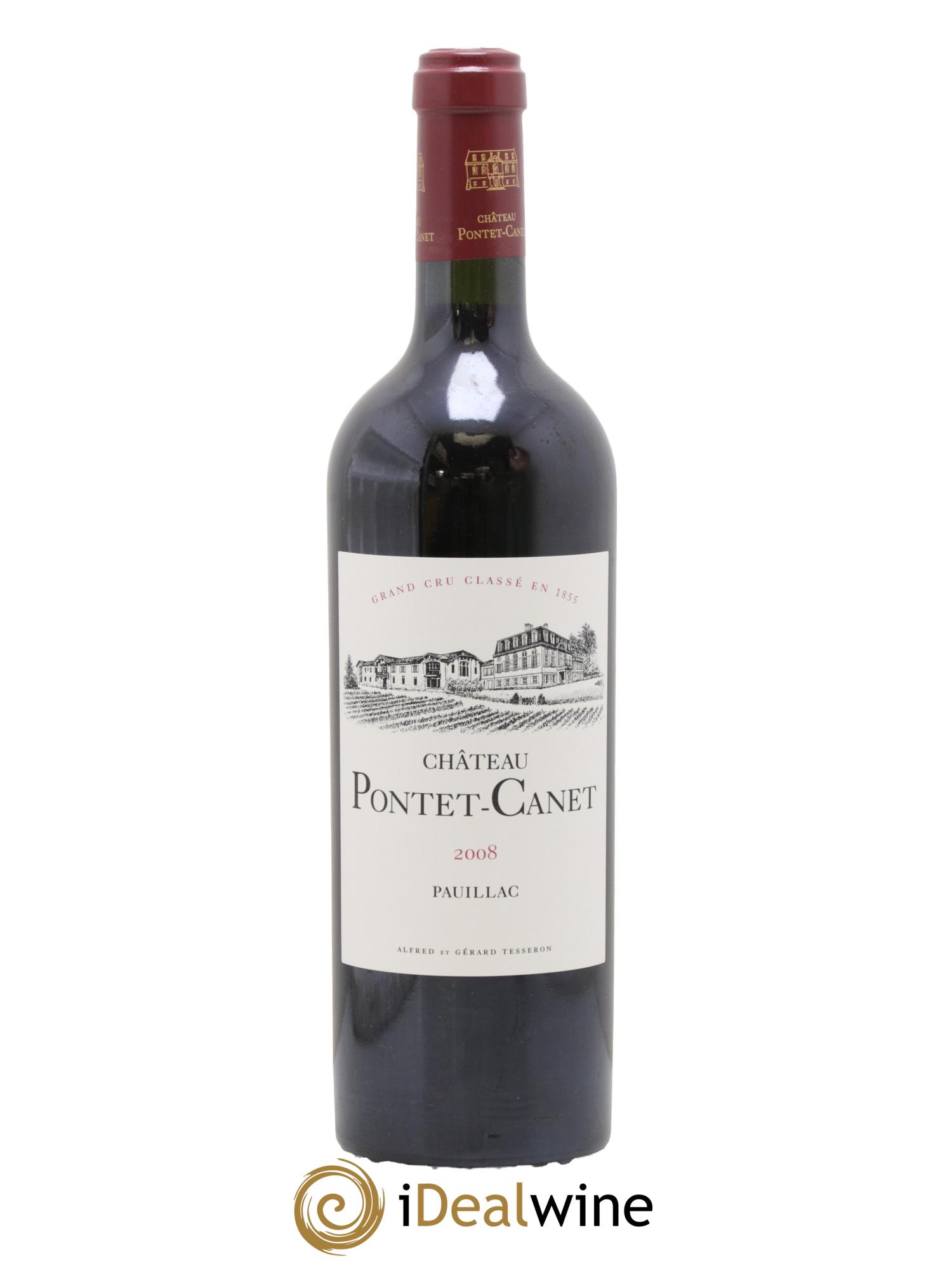 Château Pontet Canet 5ème Grand Cru Classé 2008 - Lot de 1 bouteille - 0