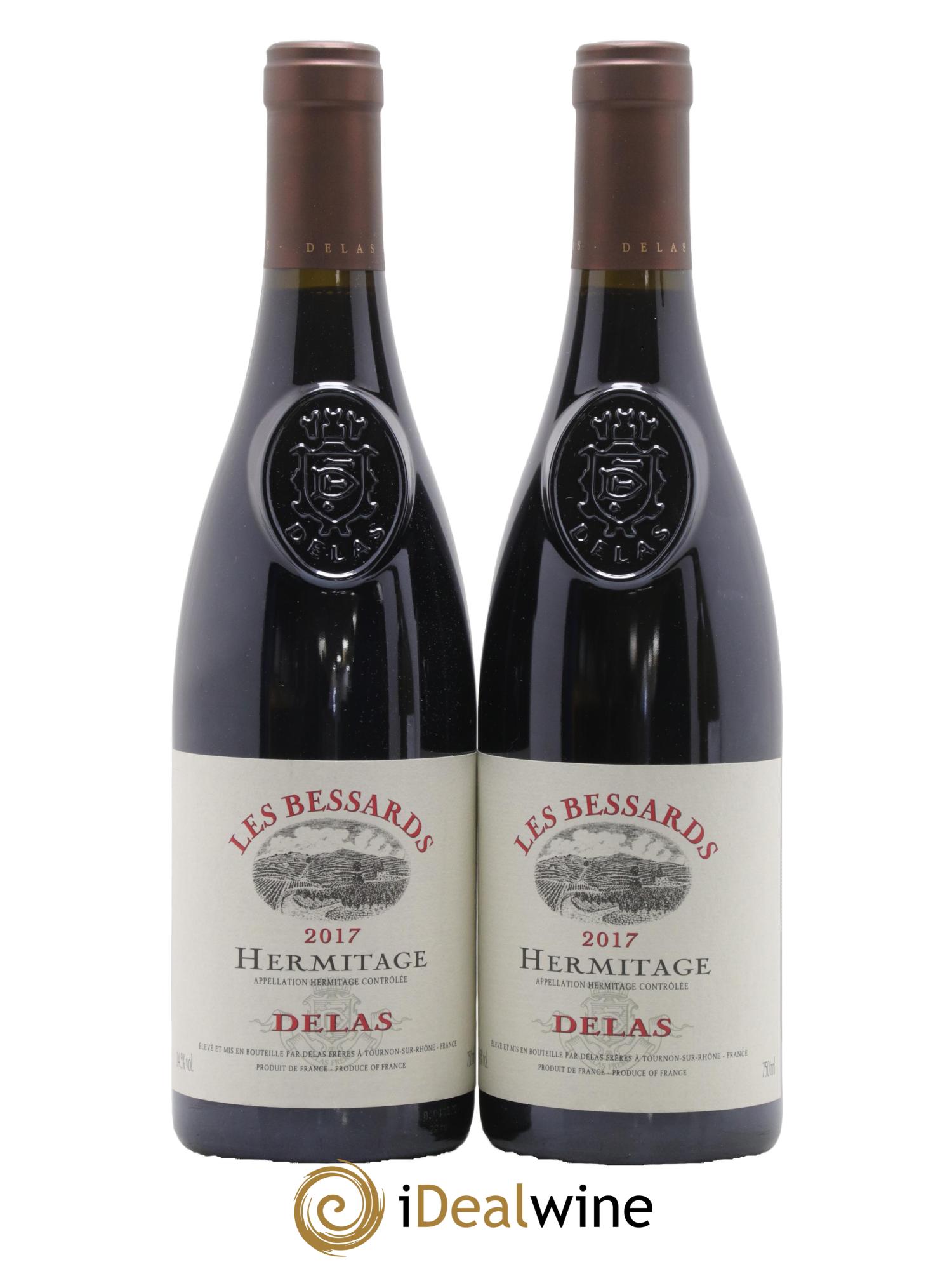 Hermitage Les Bessards Delas Frères 2017 - Lotto di 2 bottiglie - 0