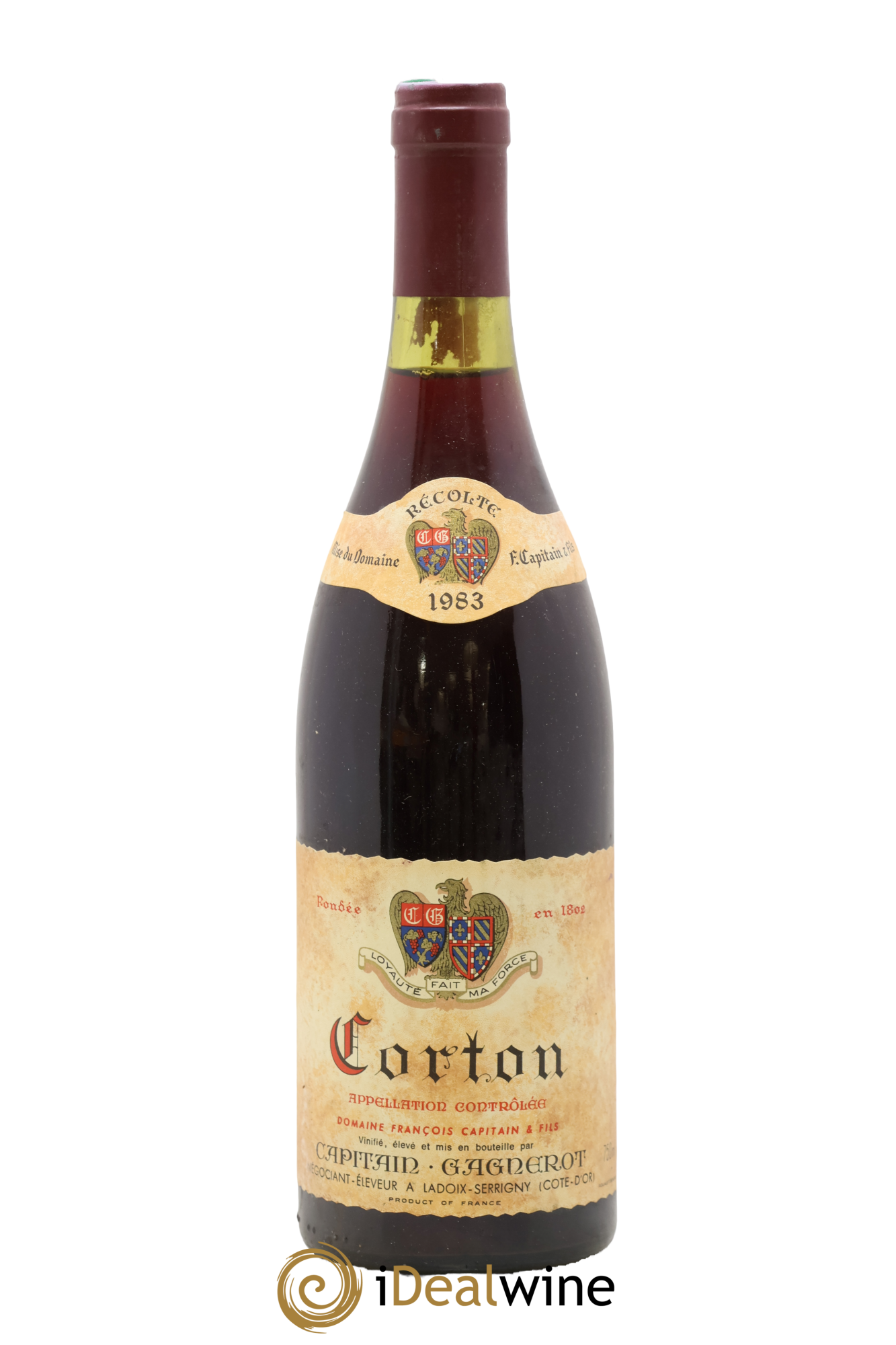 Corton Grand Cru Capitain-Gagnerot 1983 - Lot de 1 bouteille - 0