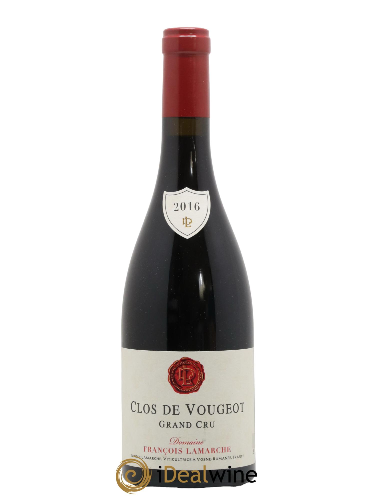 Clos de Vougeot Grand Cru Lamarche (Domaine) 2016 - Lot de 1 bouteille - 0