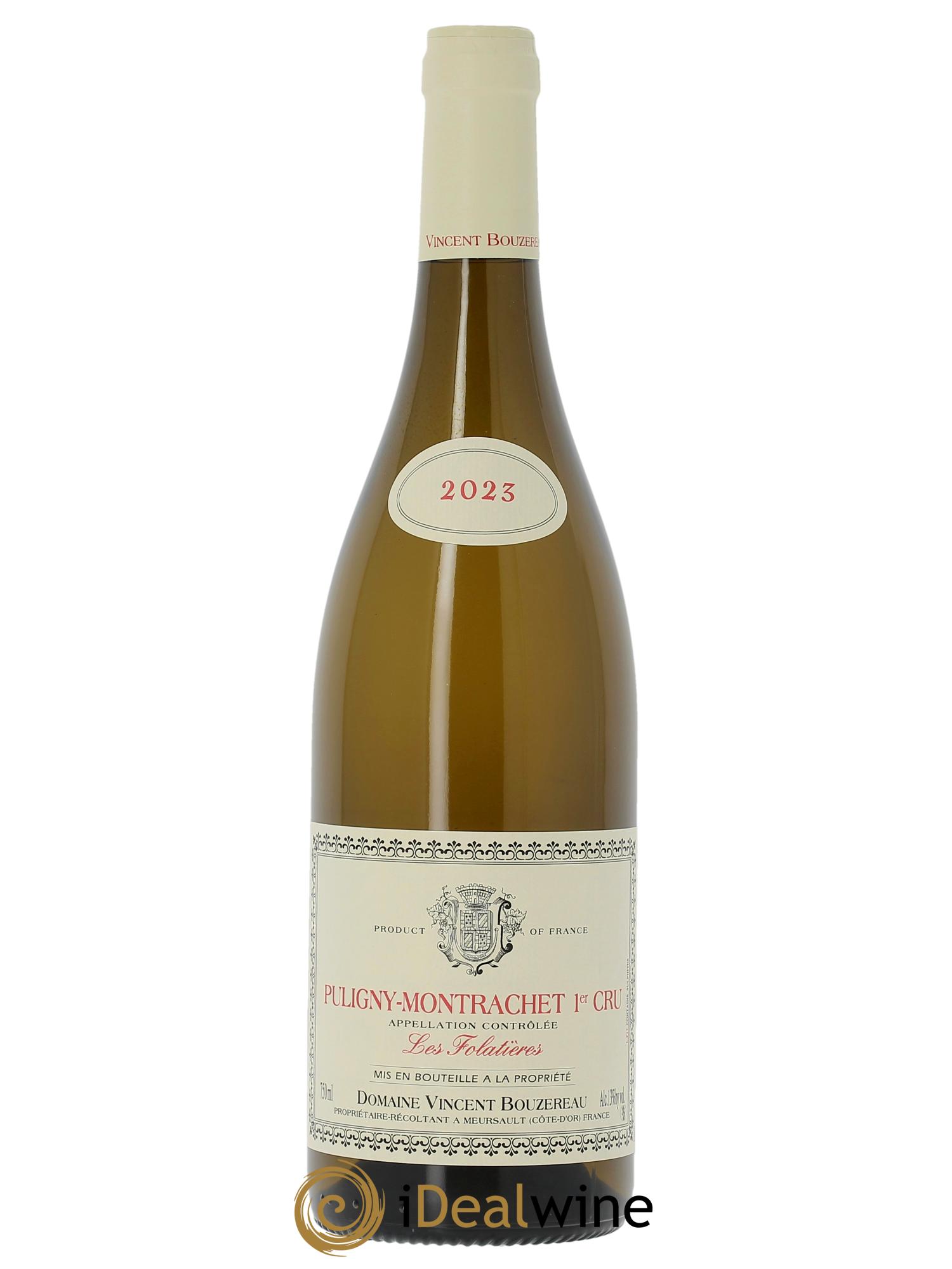 Puligny-Montrachet 1er Cru Les Folatières Vincent Bouzereau (Domaine)  2023 - Lot de 1 bouteille - 0