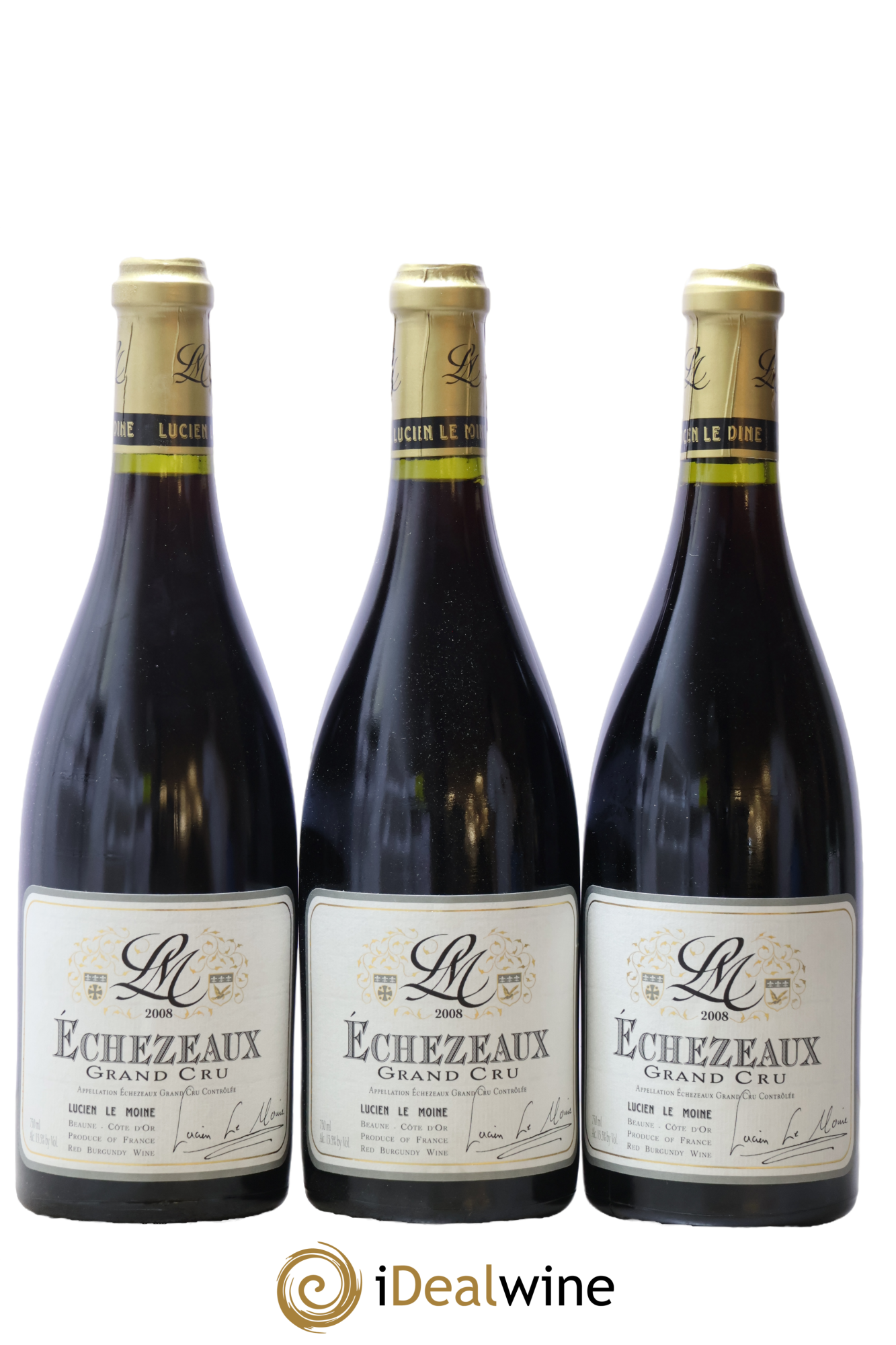Echezeaux Grand Cru Lucien Le Moine 2008 - Lot de 3 bouteilles - 0