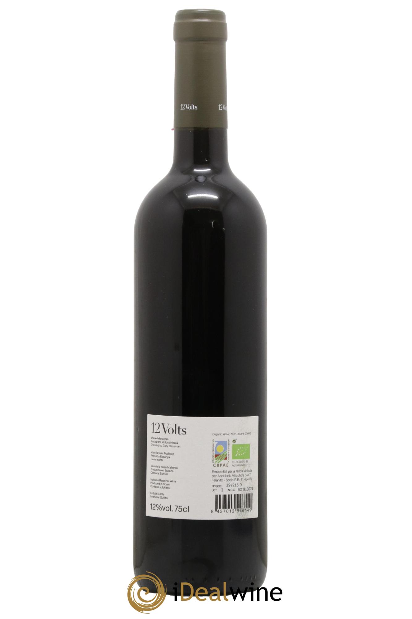 Vino de la Tierra de Mallorca 12 Volts 4 Kilos Vinícola 2021 - Lot de 1 bouteille - 1