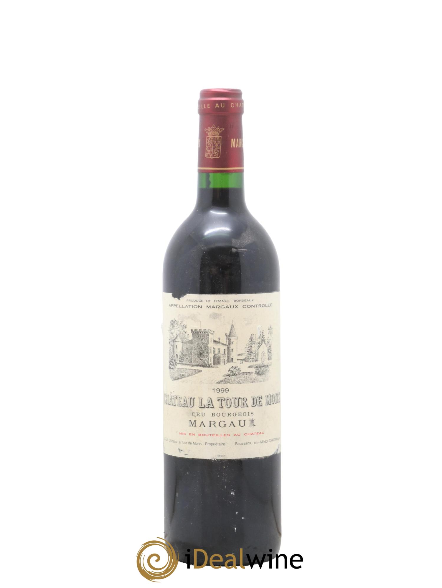Château la Tour de Mons Cru Bourgeois 1999 - Lot de 1 bouteille - 0