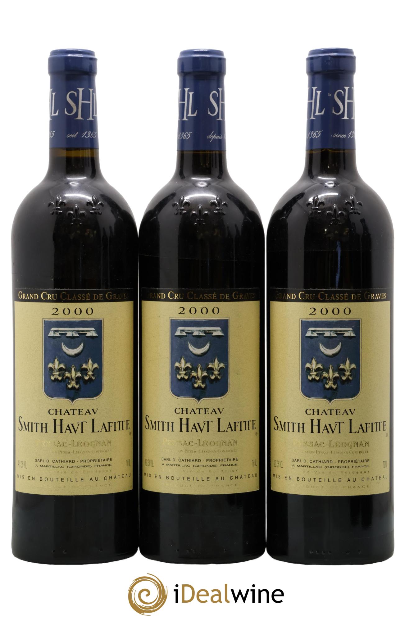 Château Smith Haut Lafitte Cru Classé de Graves 2000 - Lot of 3 bottles - 0