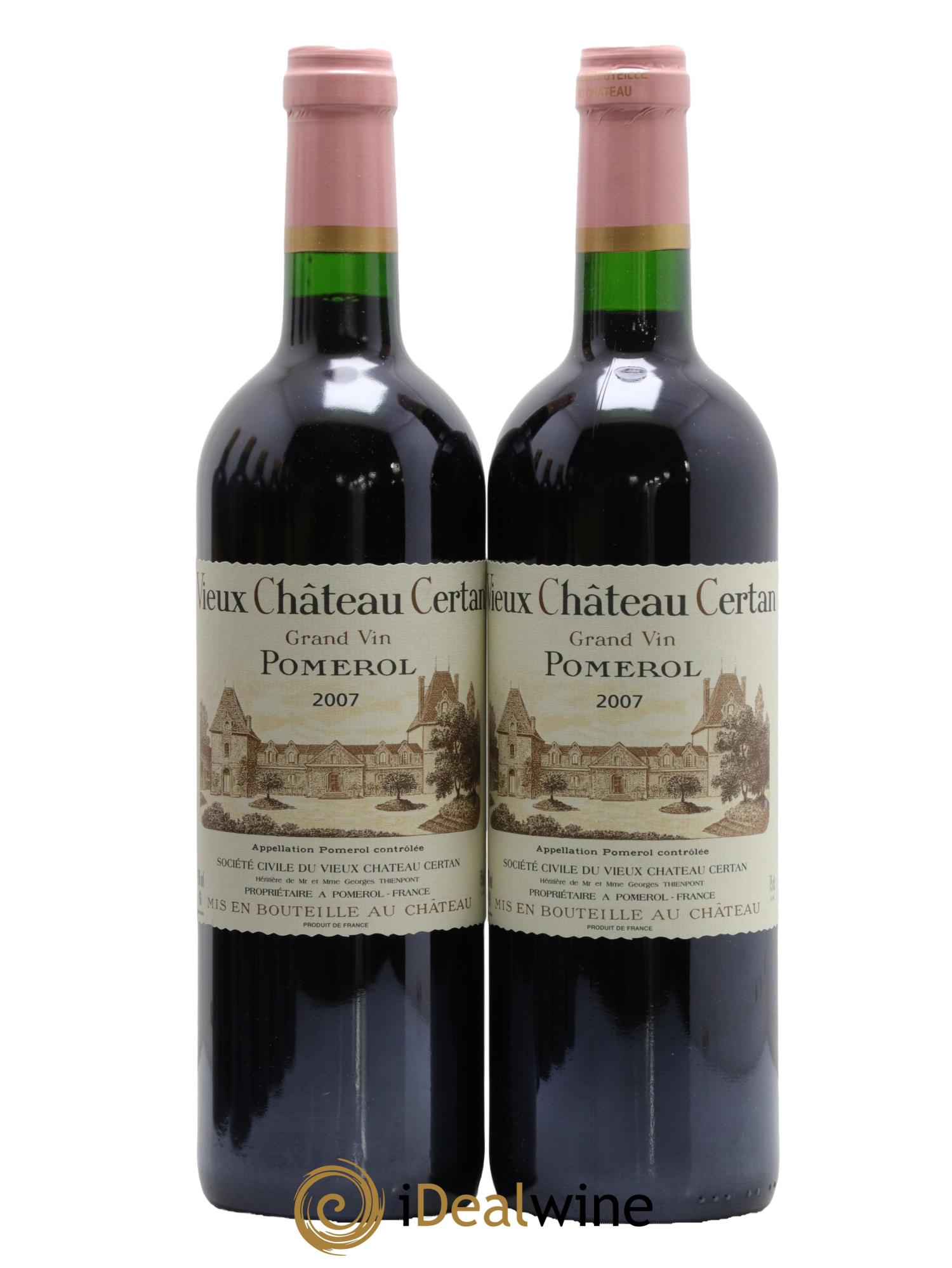 Vieux Château Certan  2007 - Posten von 2 Flaschen - 0