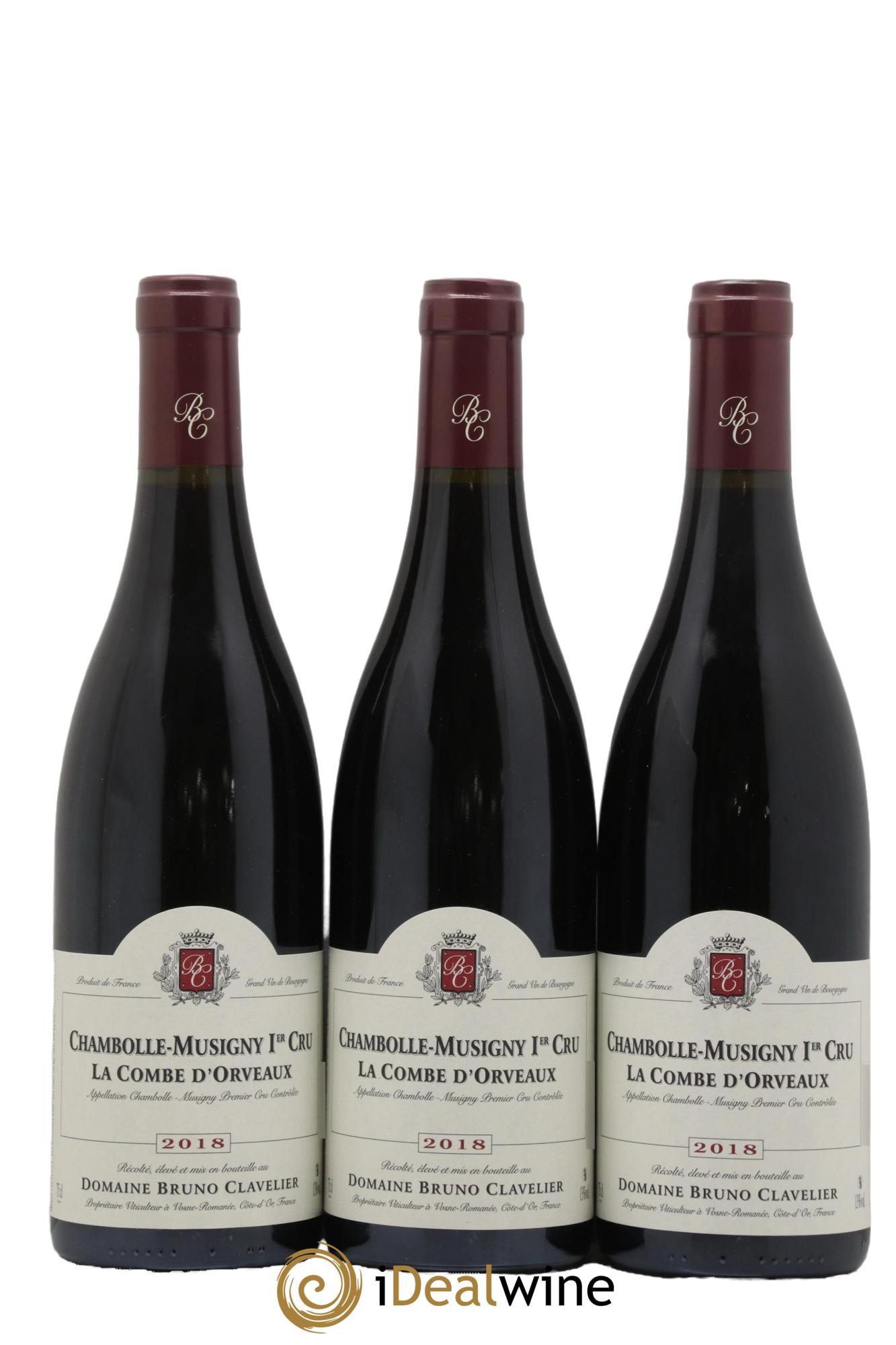 Chambolle-Musigny 1er Cru La Combe d'Orveaux Bruno Clavelier 2018 - Lot de 3 bouteilles - 0