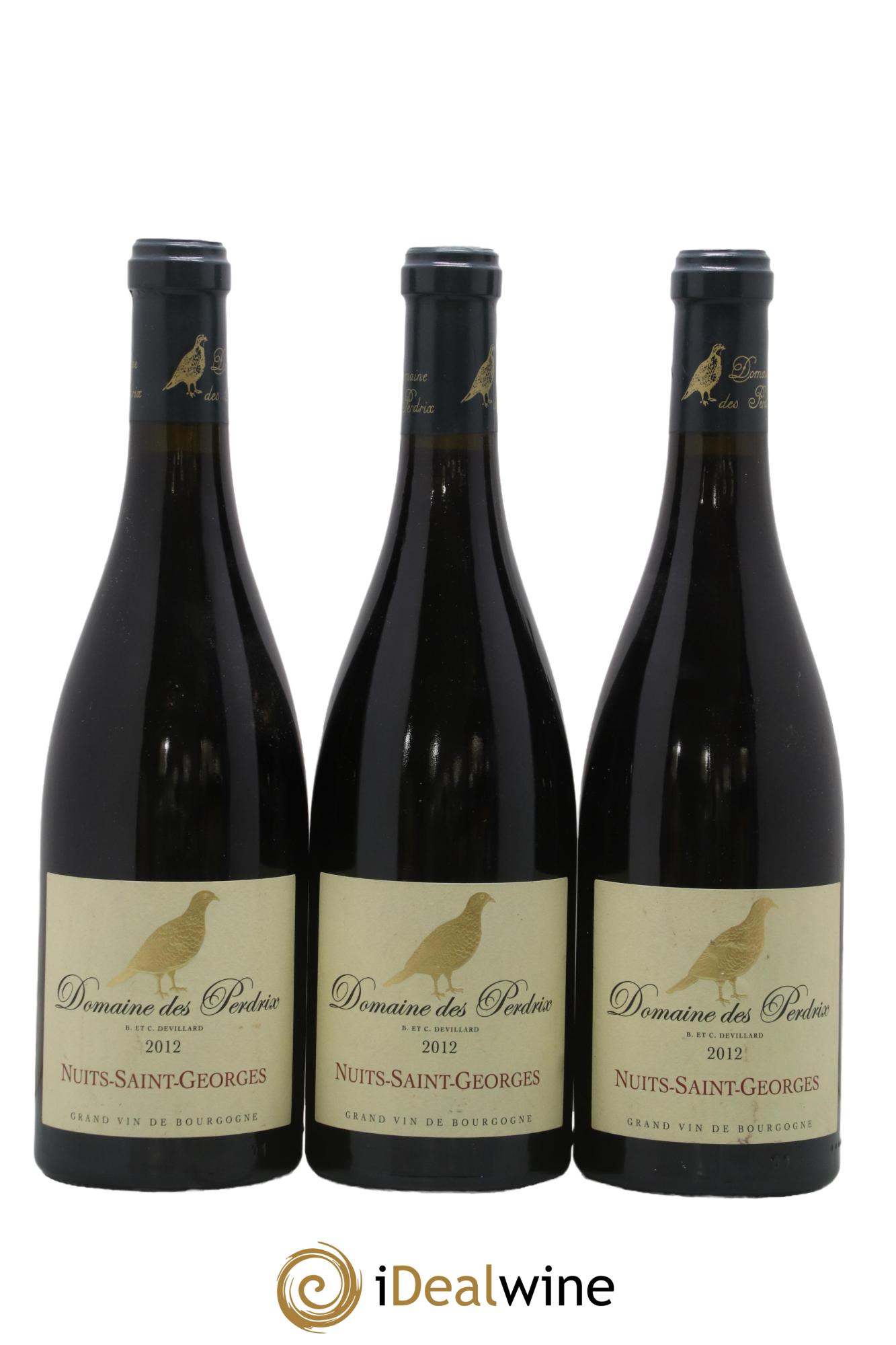 Nuits-Saint-Georges Perdrix (Domaine des) 2012 - Lotto di 3 bottiglie - 0