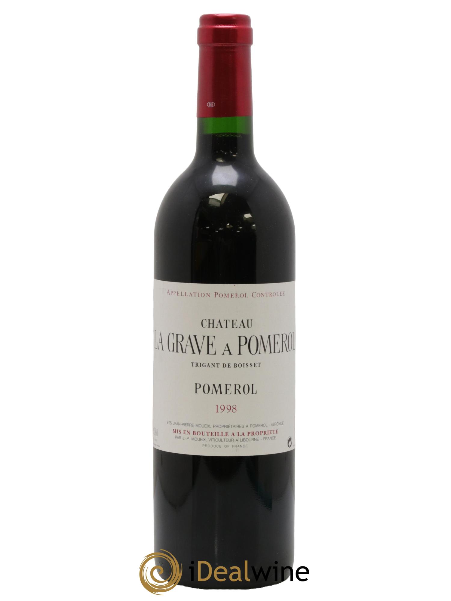 Château La Grave à Pomerol (Trigant de Boisset) 1998 - Lot de 1 bouteille - 0