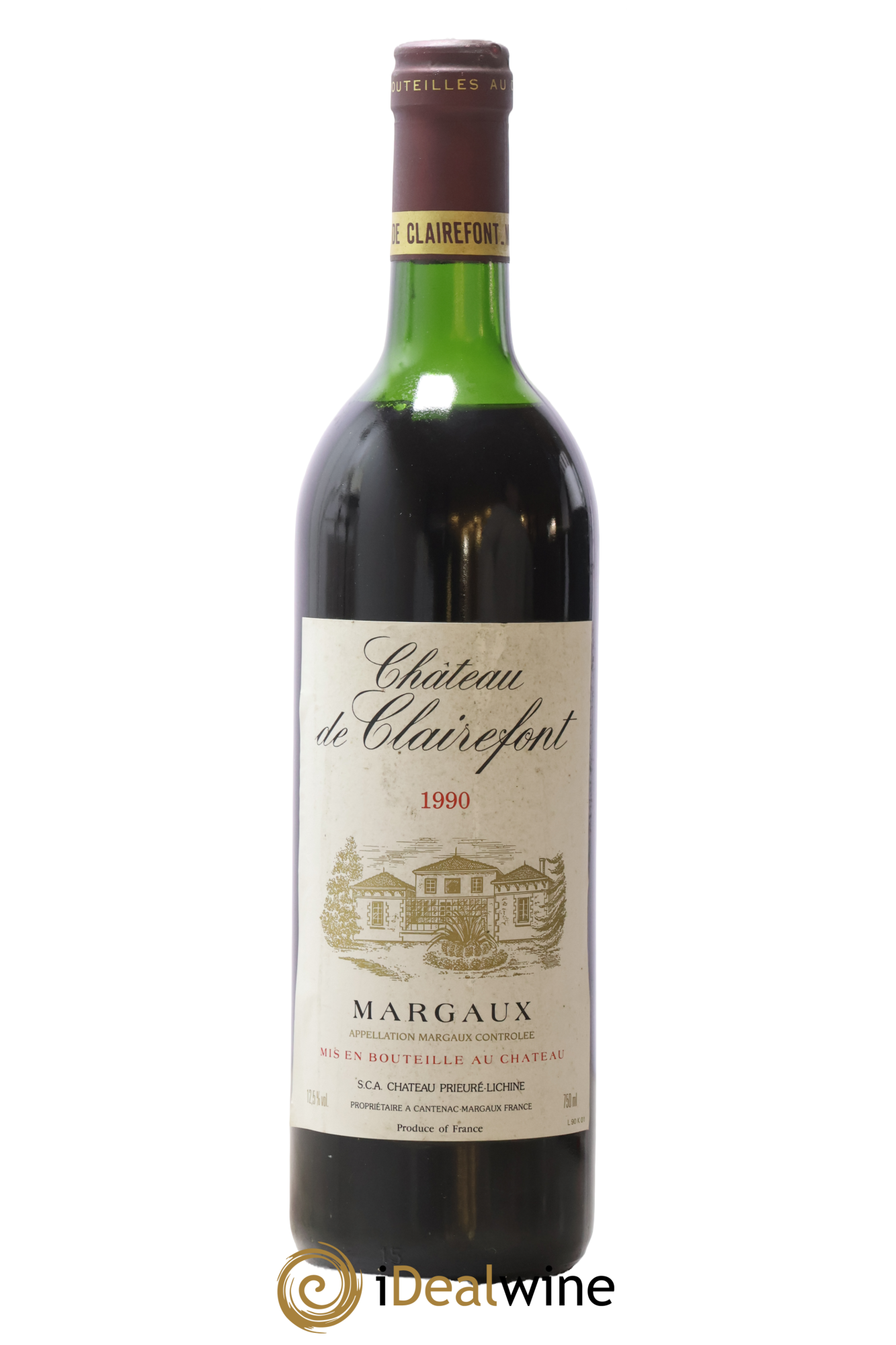 Margaux Château De Clairefont 1990 - Lot de 1 bouteille - 0