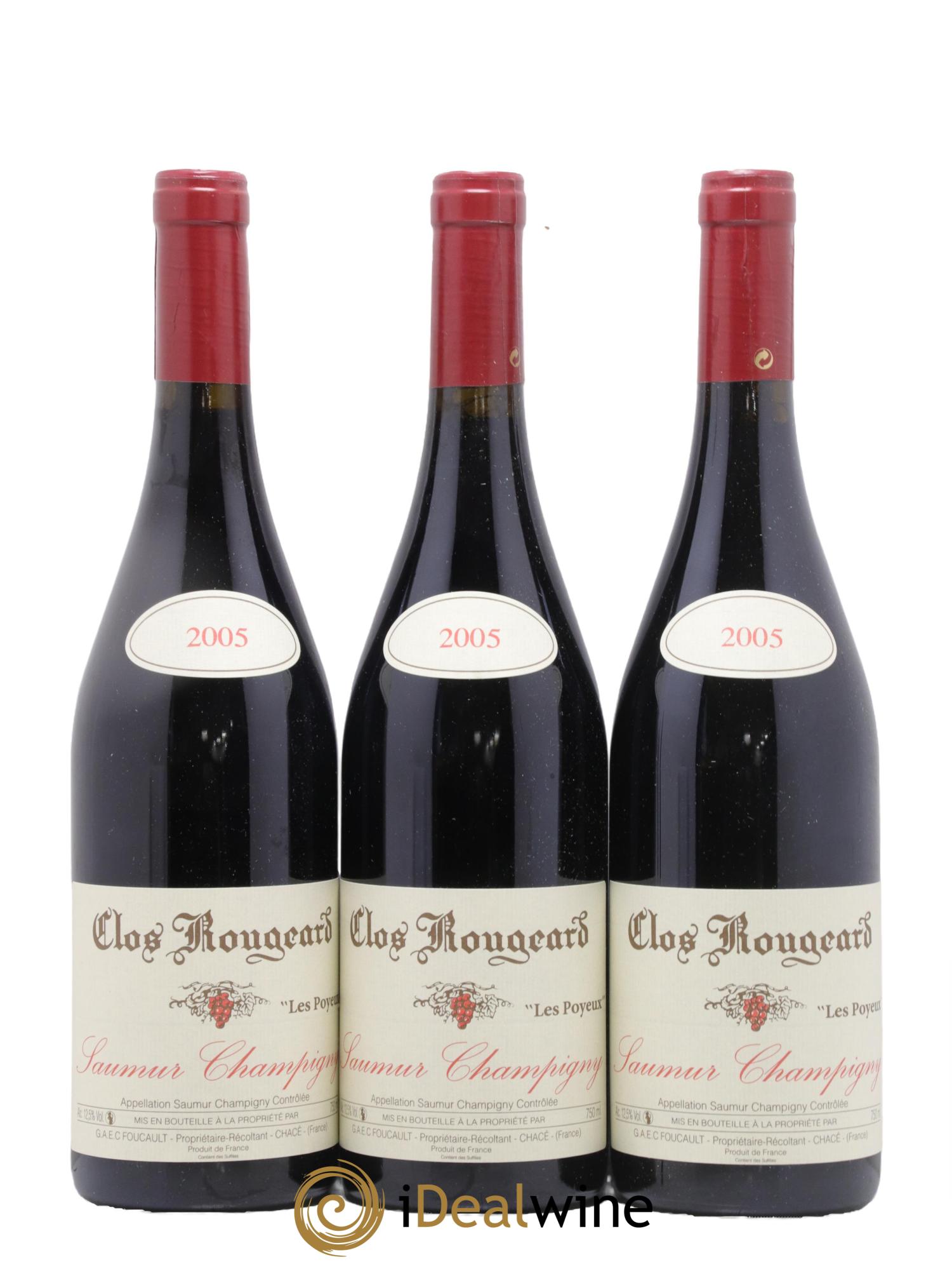 Saumur-Champigny Les Poyeux Clos Rougeard 2005 - Lot de 3 bouteilles - 0