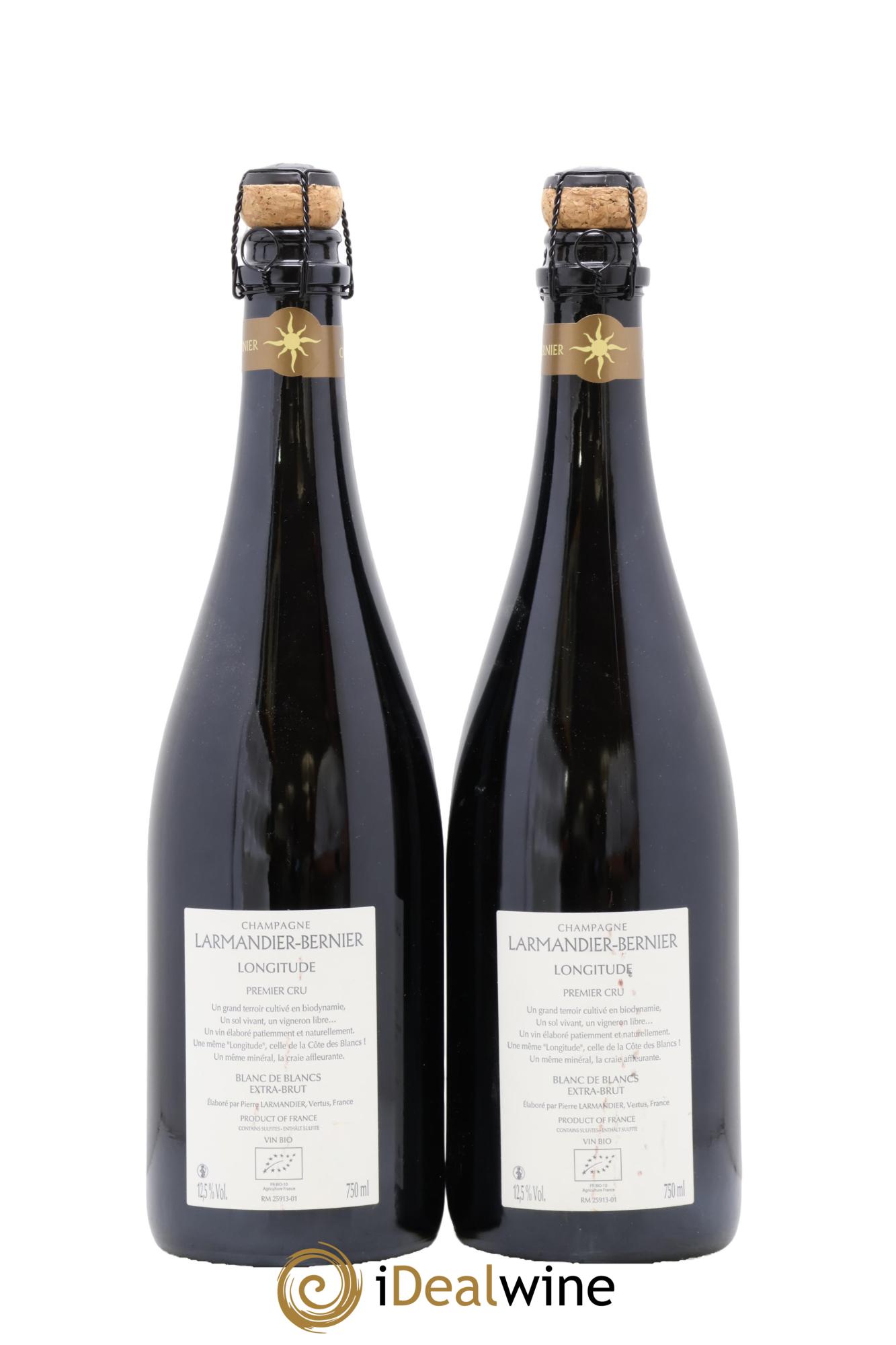 Longitude Blanc de Blancs 1er Cru Extra-Brut Larmandier-Bernier - Lotto di 2 bottiglie - 1