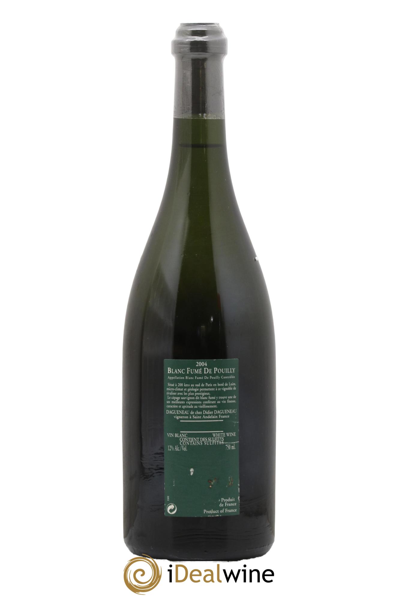 Vin de France (anciennement Pouilly-Fumé) Silex Dagueneau (Domaine Didier - Louis-Benjamin) 2004 - Lotto di 1 bottiglia - 1