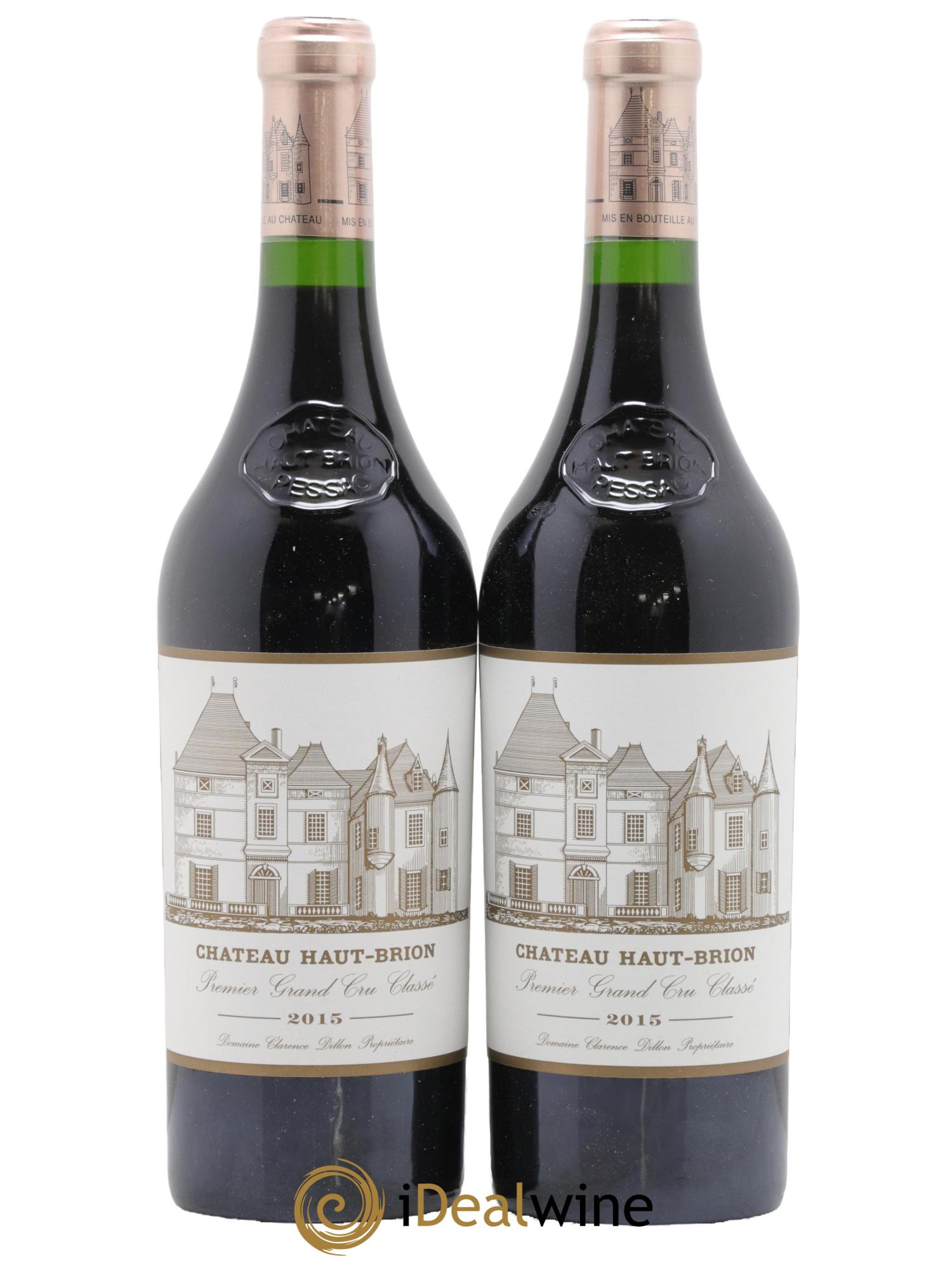 Château Haut Brion 1er Grand Cru Classé 2015 - Lot de 2 bouteilles - 0