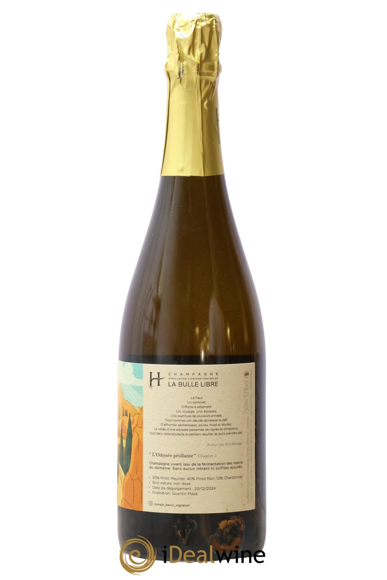 L'Odyssée Pétillante Chapitre 1 Romain Henin - Lot of 1 bottle - 1