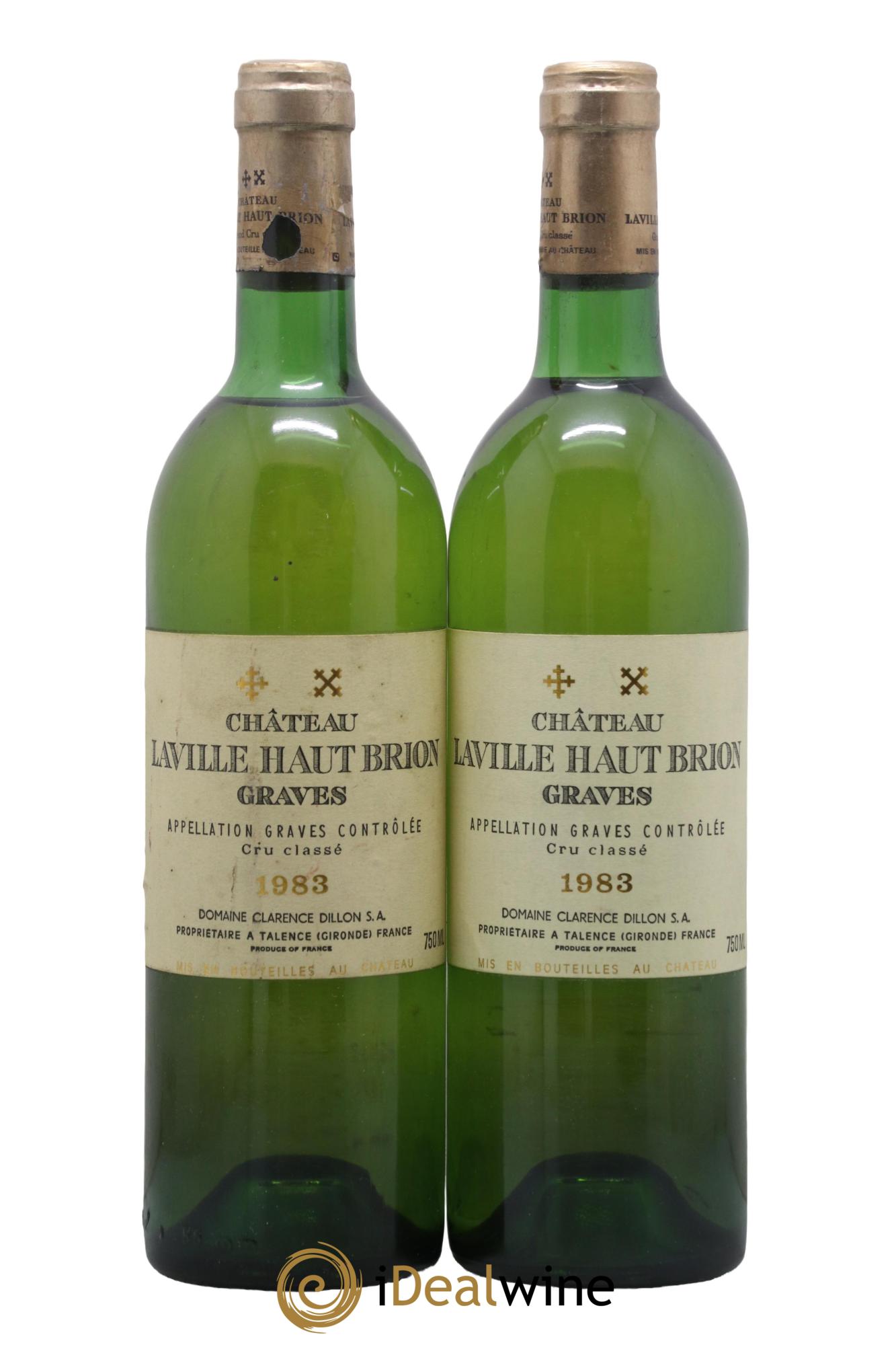 Château Laville Haut-Brion Cru Classé de Graves 1983 - Lot de 2 bouteilles - 0