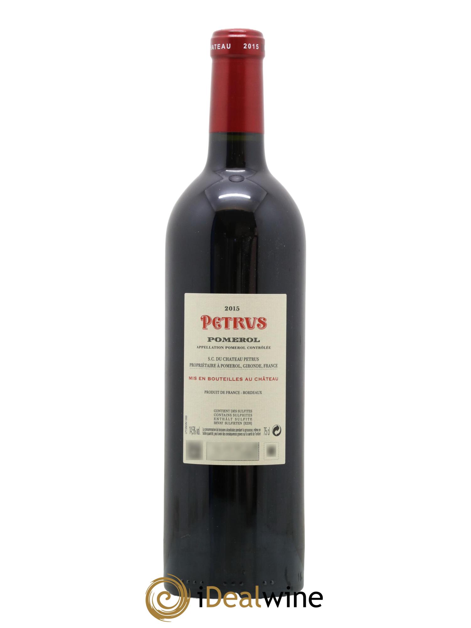Petrus 2015 - Lot de 1 bouteille - 1