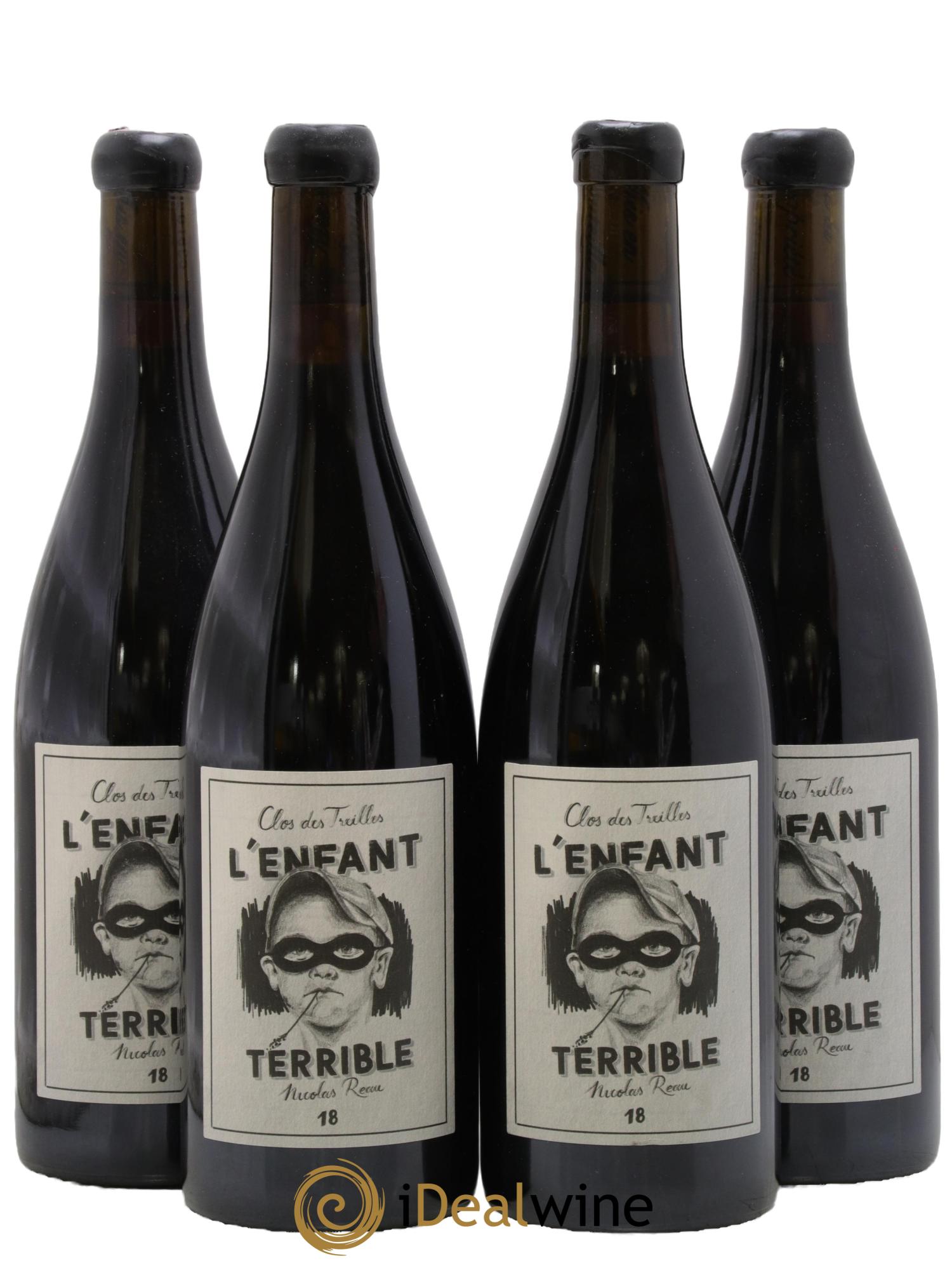 Anjou Clos des Treilles L'Enfant Terrible Nicolas Réau 2018 - Lot de 4 bouteilles - 0