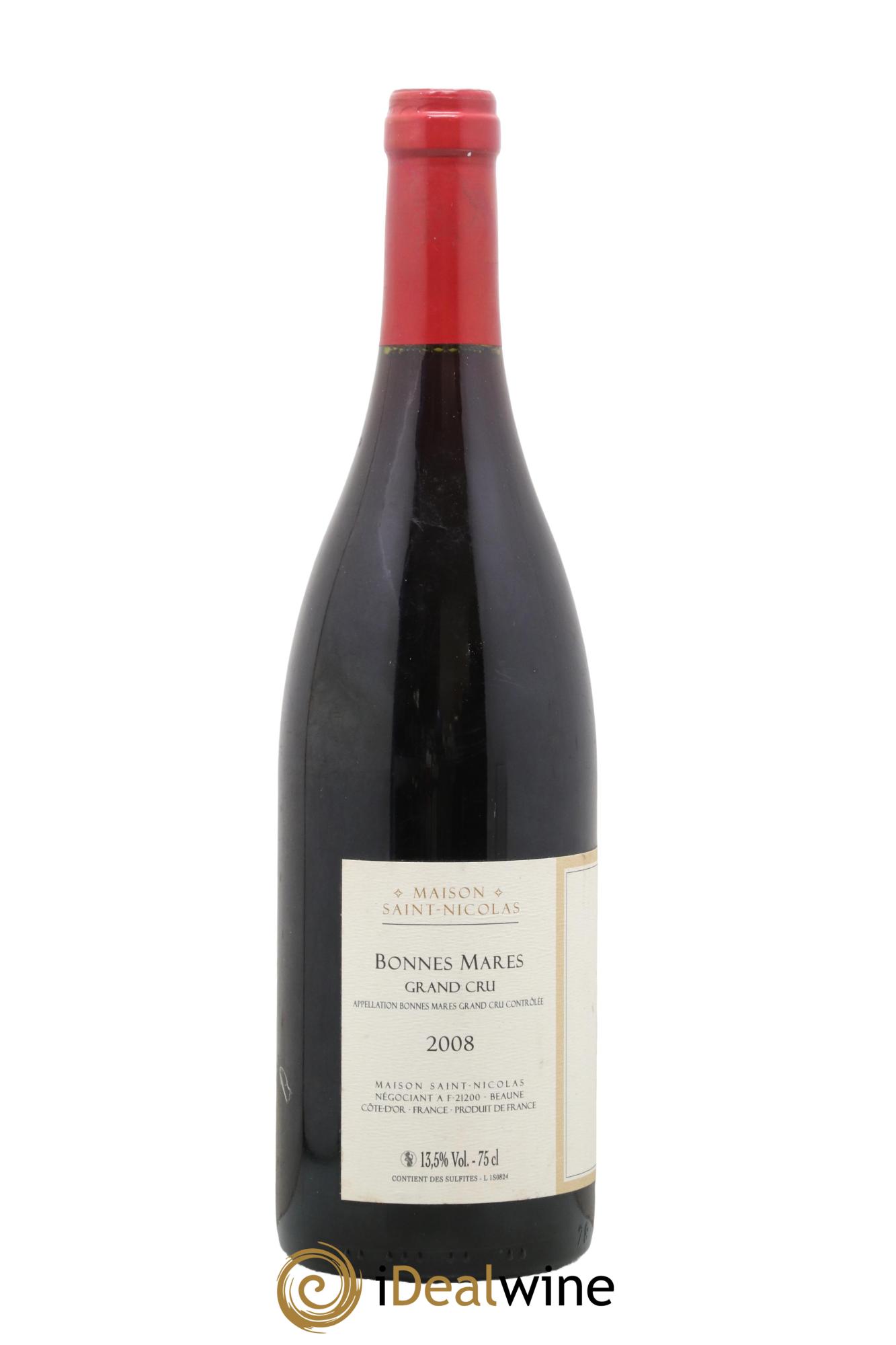 Bonnes-Mares Grand Cru Maison Saint Nicolas 2008 - Lot de 1 bouteille - 1