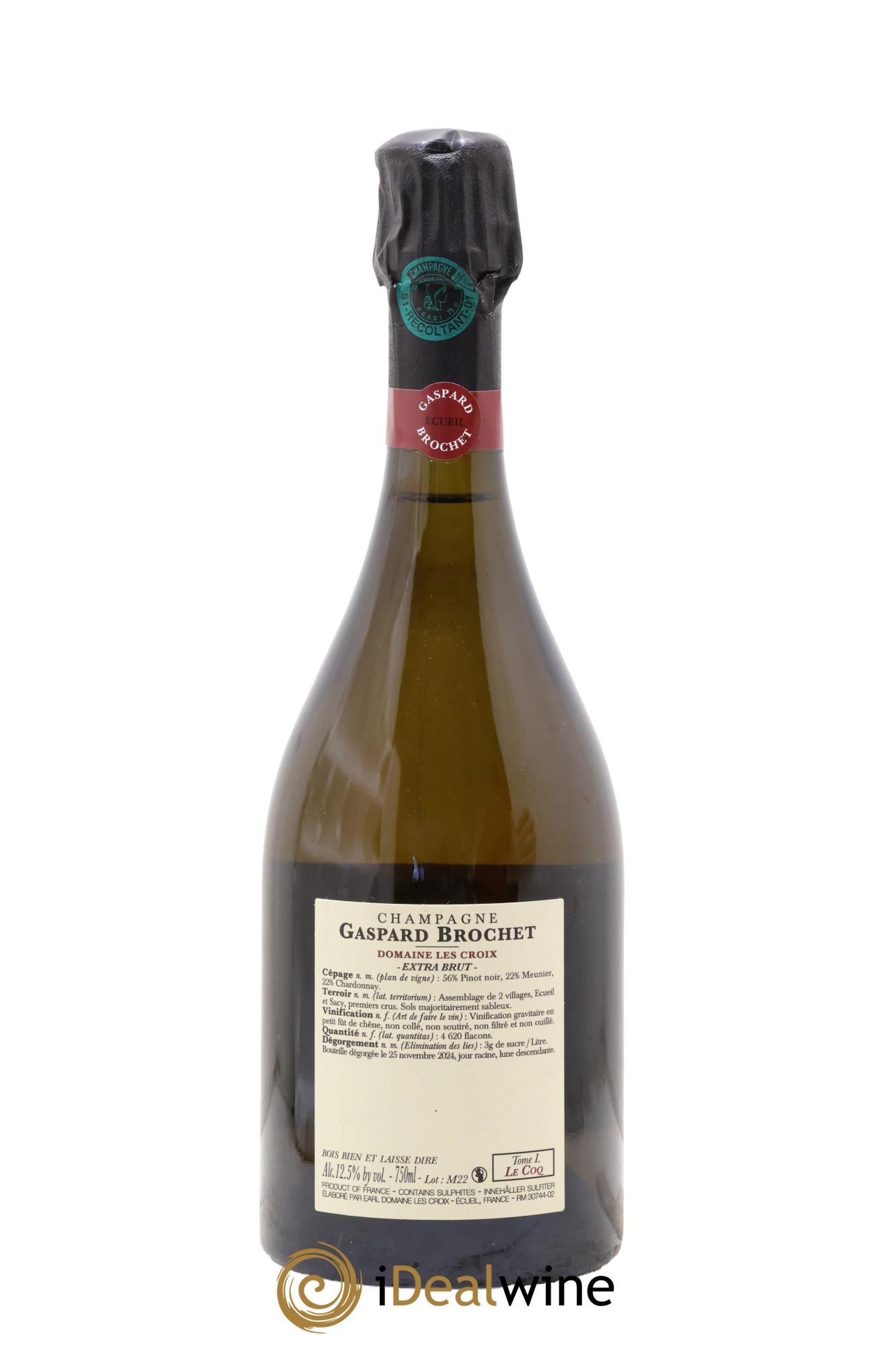 Extra Brut Le Coq Tome I Gaspard Brochet - Lot de 1 bouteille - 1