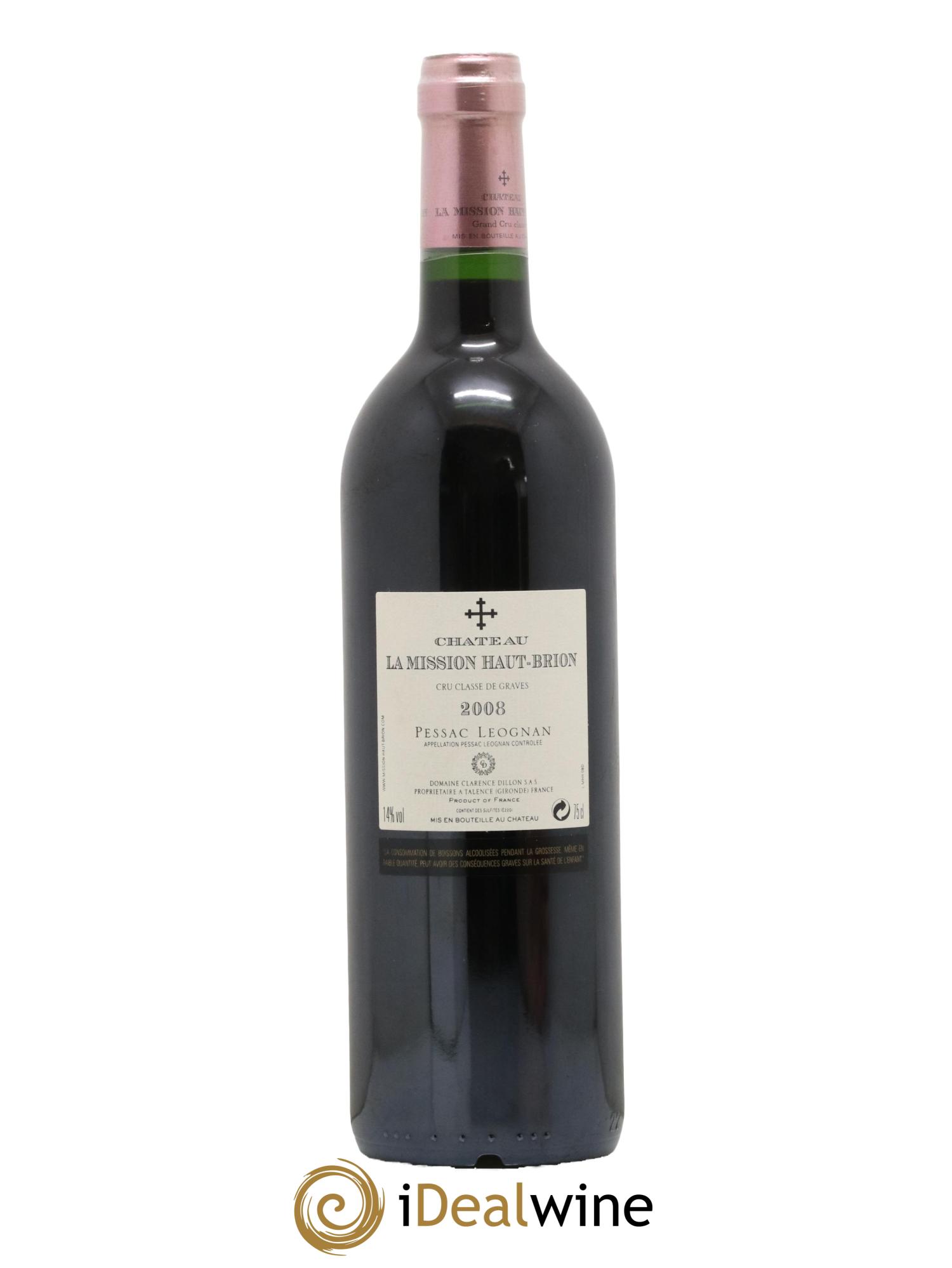 Château la Mission Haut-Brion Cru Classé de Graves 2008 - Lot of 1 bottle - 1