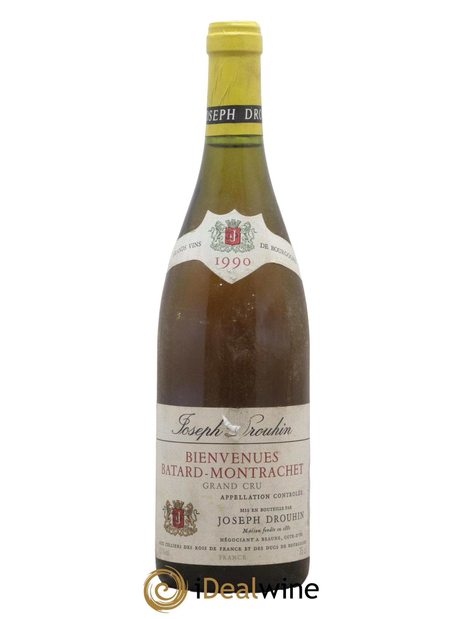 Bienvenues-Bâtard-Montrachet Grand Cru Joseph Drouhin 1990 - Lot de 1 bouteille - 0
