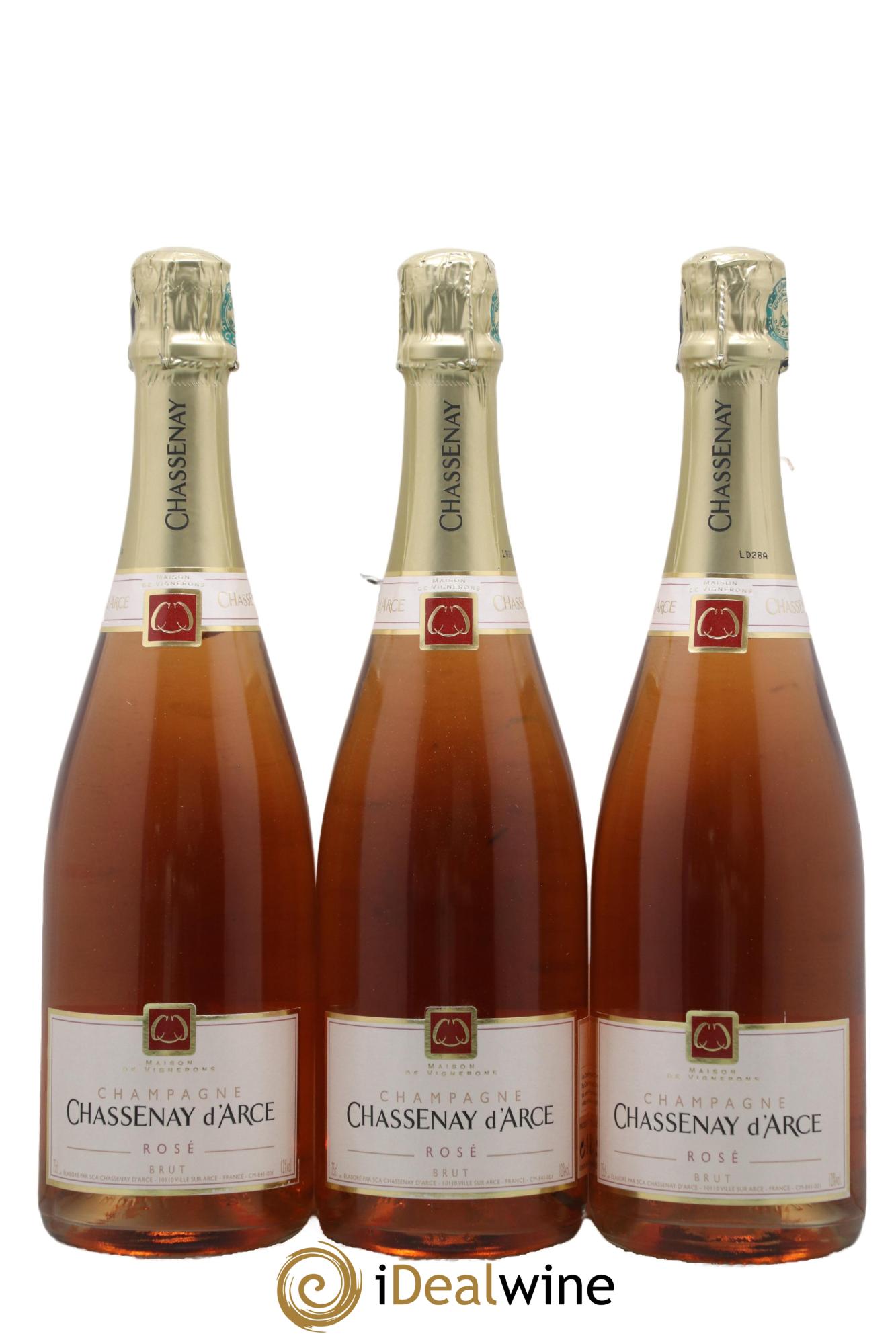 Champagne - Brut Chassenay d'Arce - Lot de 3 bouteilles - 0