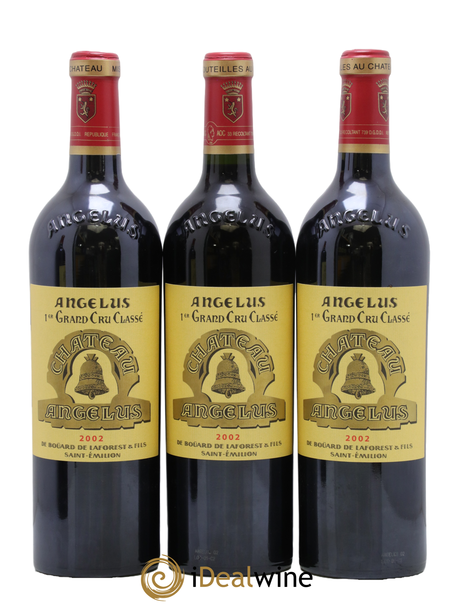 Château Angélus 1er Grand Cru Classé A 2002 - Lot of 12 bottles - 3