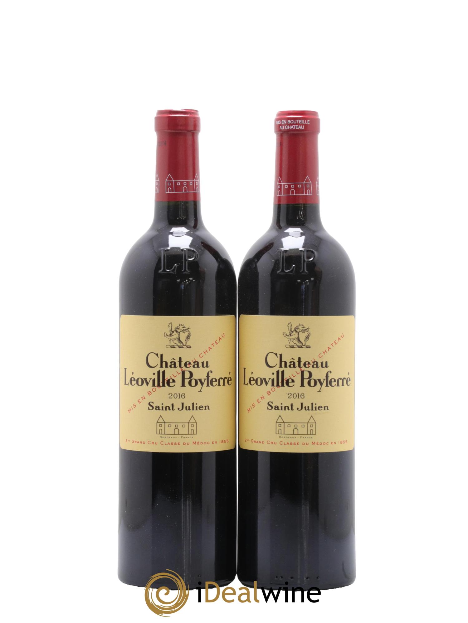 Château Léoville Poyferré 2ème Grand Cru Classé 2016 - Lot de 2 bouteilles - 0