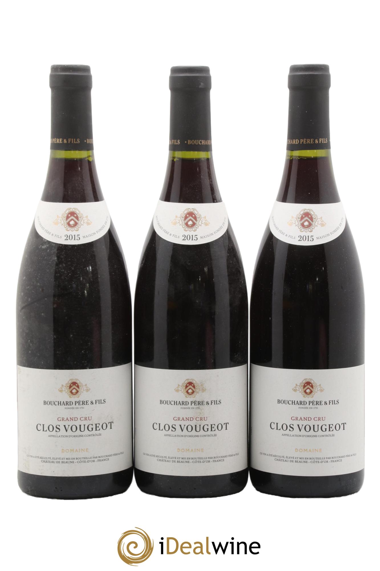 Clos de Vougeot Grand Cru Bouchard Père & Fils 2015 - Lot de 6 bouteilles - 1