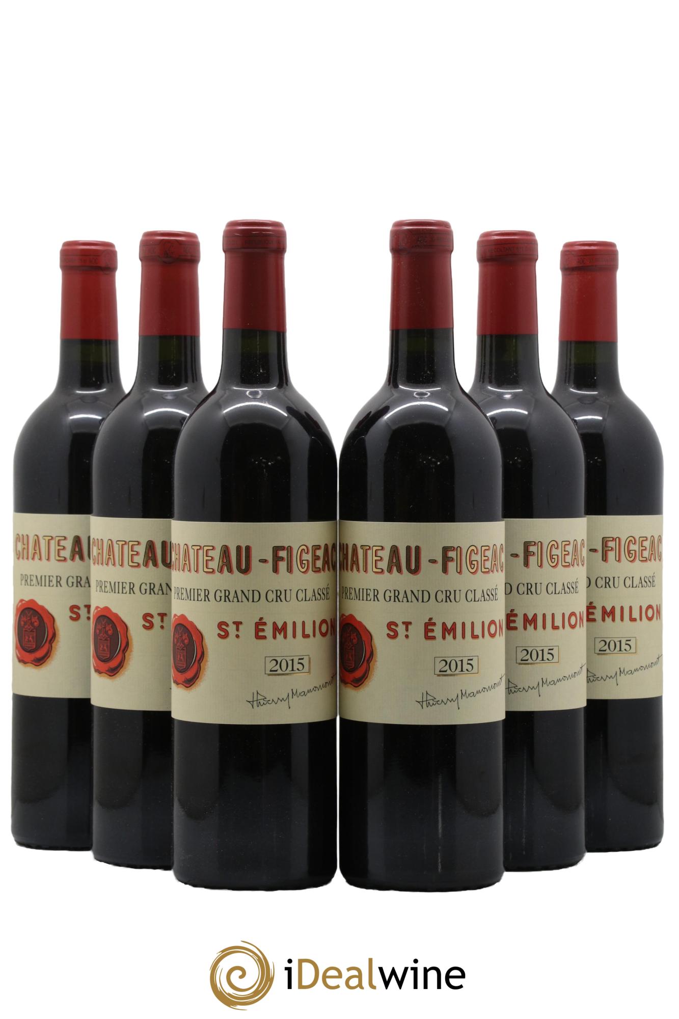 Château Figeac 1er Grand Cru Classé A  2015 - Lot of 6 bottles - 0