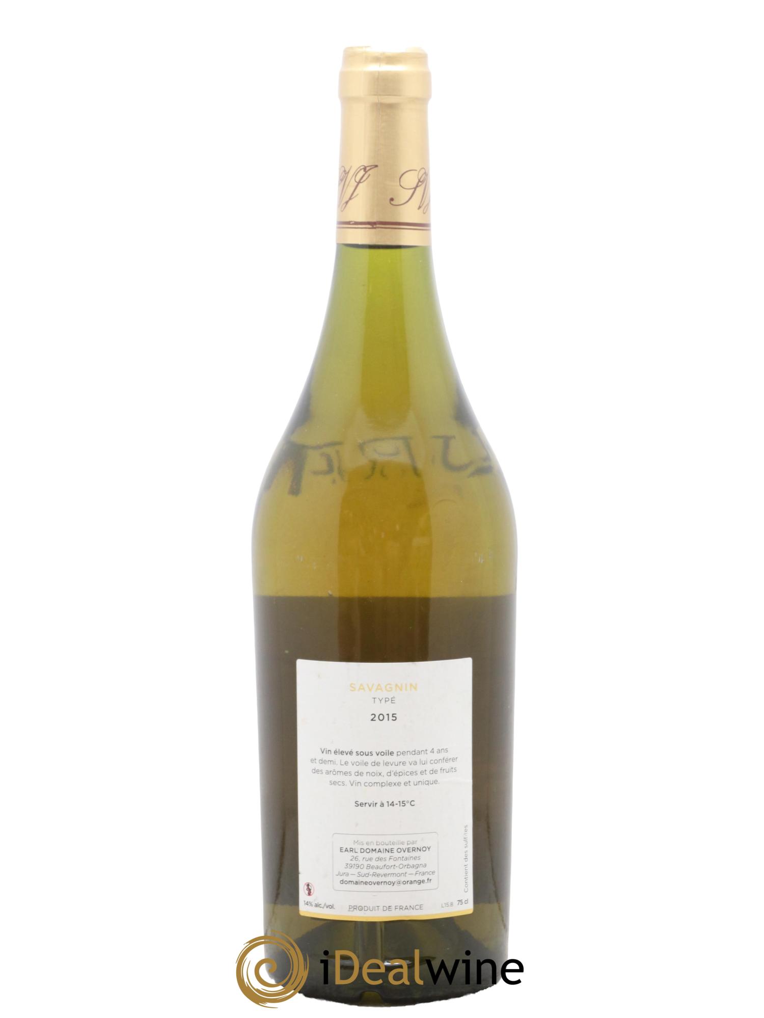 Côtes du Jura Savagnin Typé Domaine Guillaume Overnoy 2015 - Lot de 1 bouteille - 1