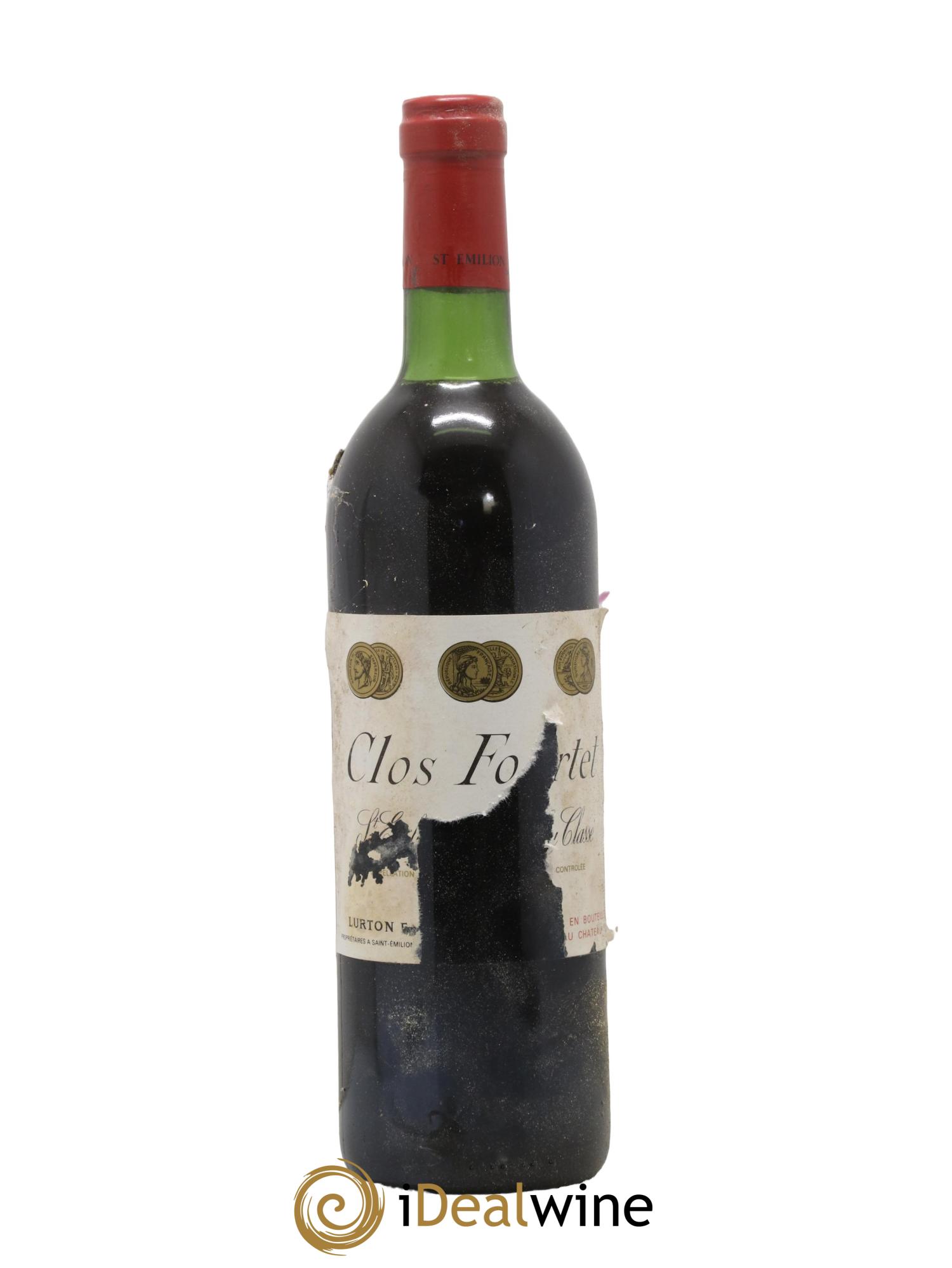 Clos Fourtet 1er Grand Cru Classé B présumé 1982 - Lot de 1 bouteille - 0