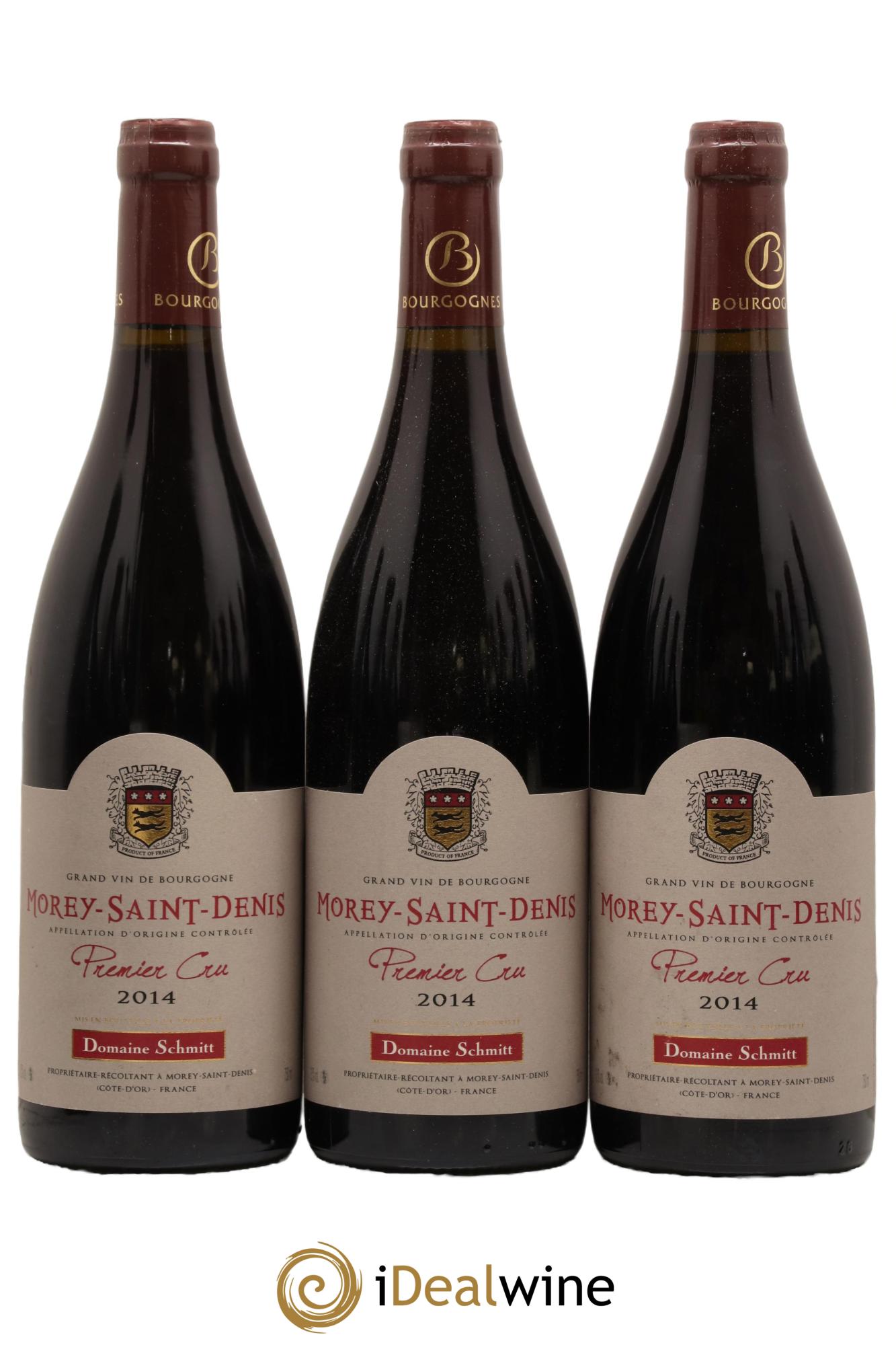Morey-Saint-Denis 1er Cru Domaine Schmitt 2014 - Lot de 3 bouteilles - 0