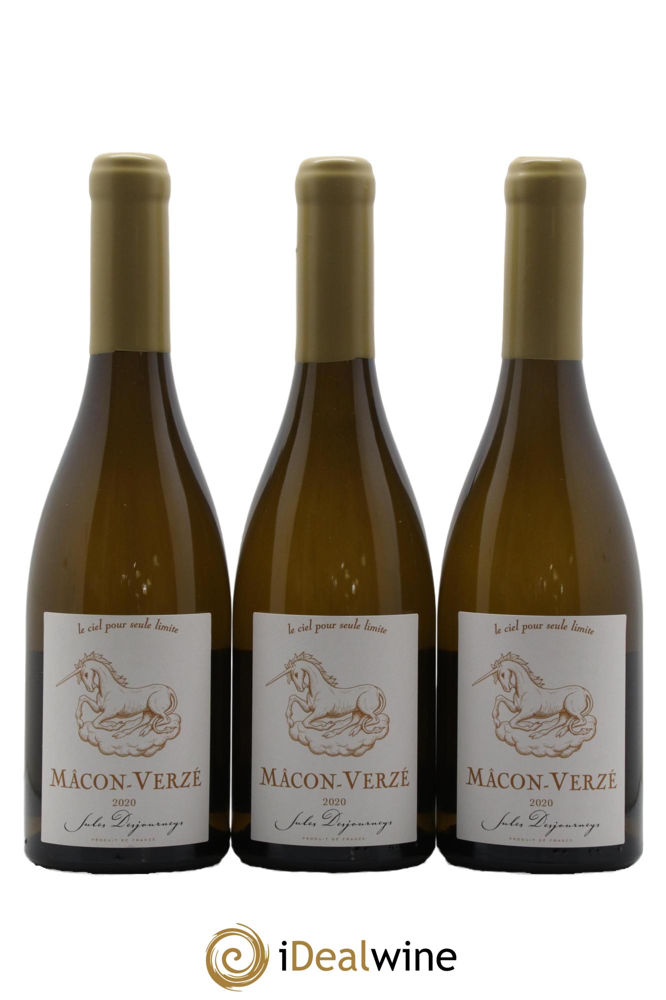 Mâcon-Verzé Jules Desjourneys 2020 - Posten von 3 Flaschen - 0