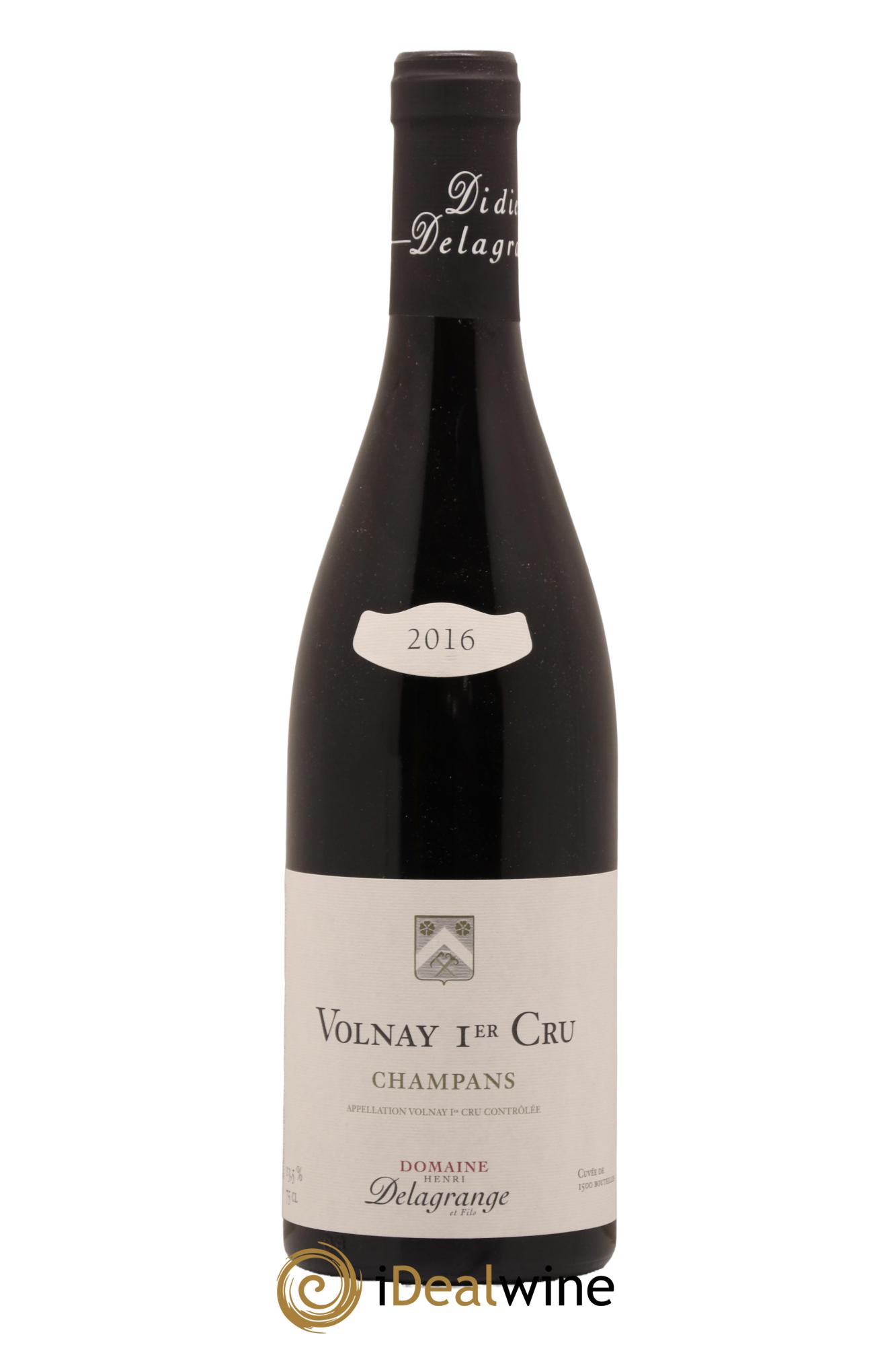 Volnay 1er Cru Champans Domaine Henri Delagrange 2016 - Lot de 1 bouteille - 0